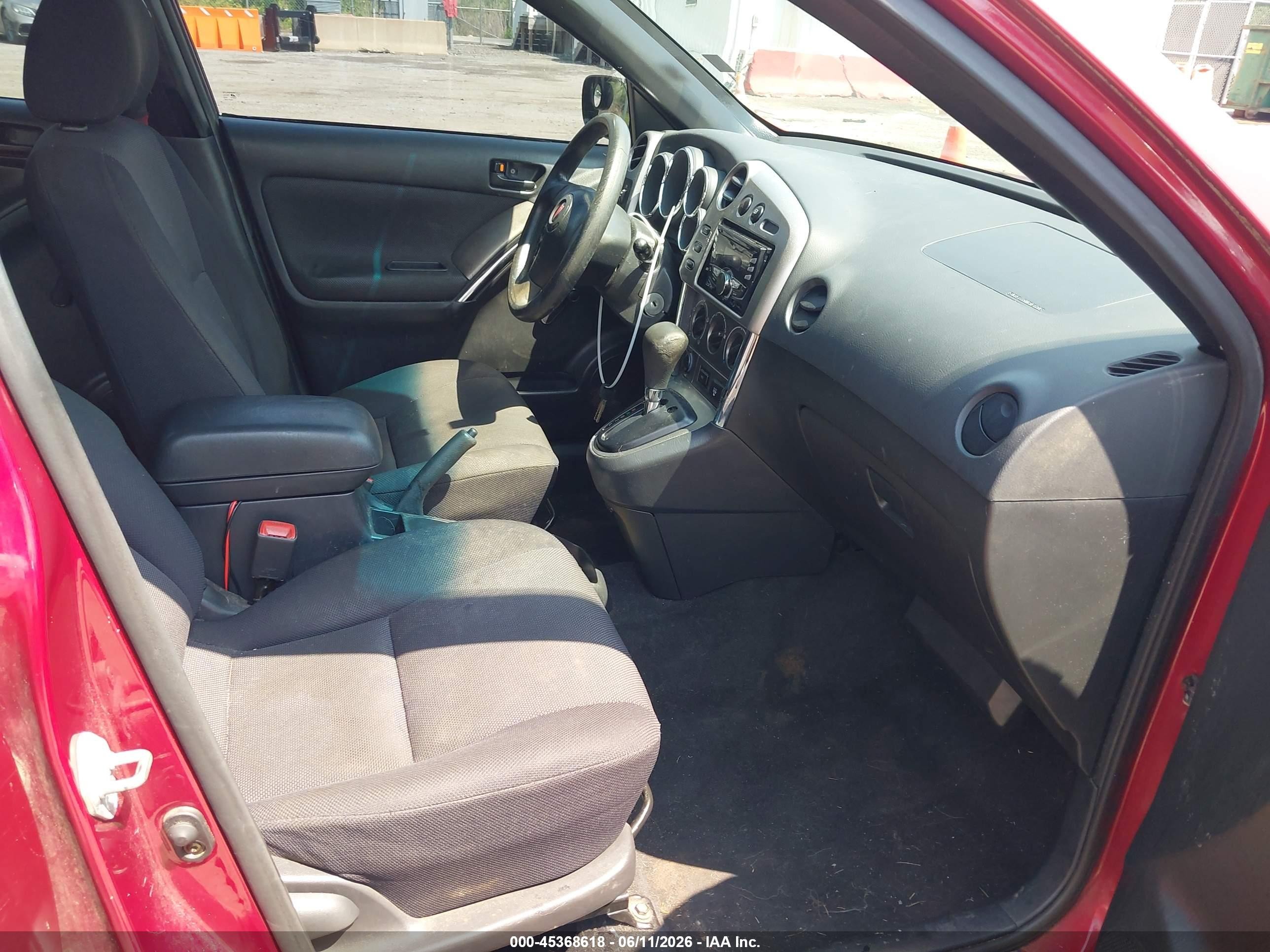 2004 Pontiac Vibe   Orange vin: 5Y2SL62844Z432484