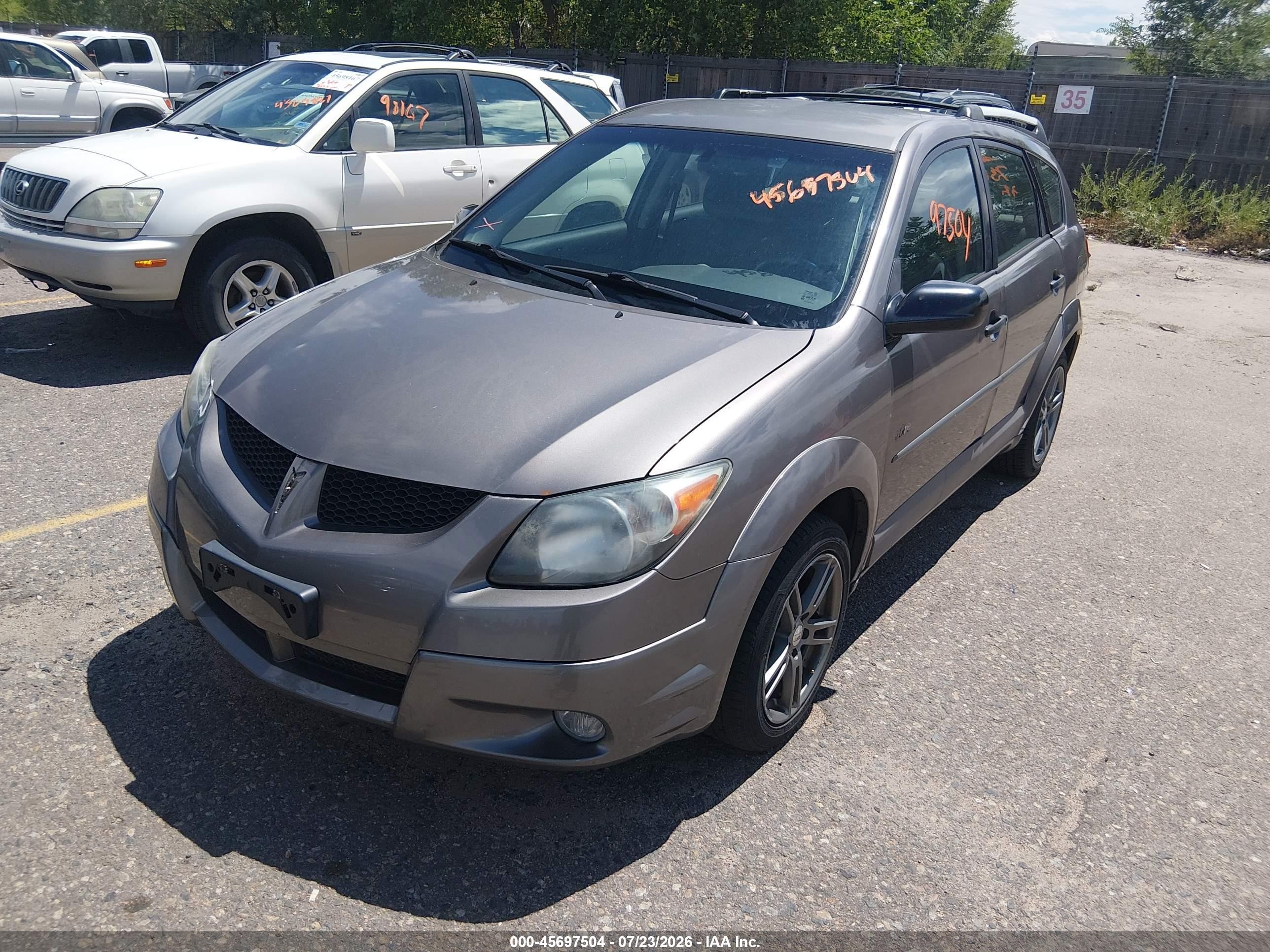 2004 Pontiac Vibe   Gray vin: 5Y2SL62844Z439094