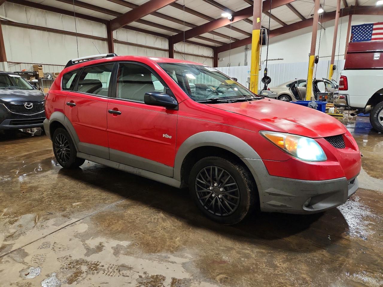 2004 Pontiac Vibe Red vin: 5Y2SL62844Z453142