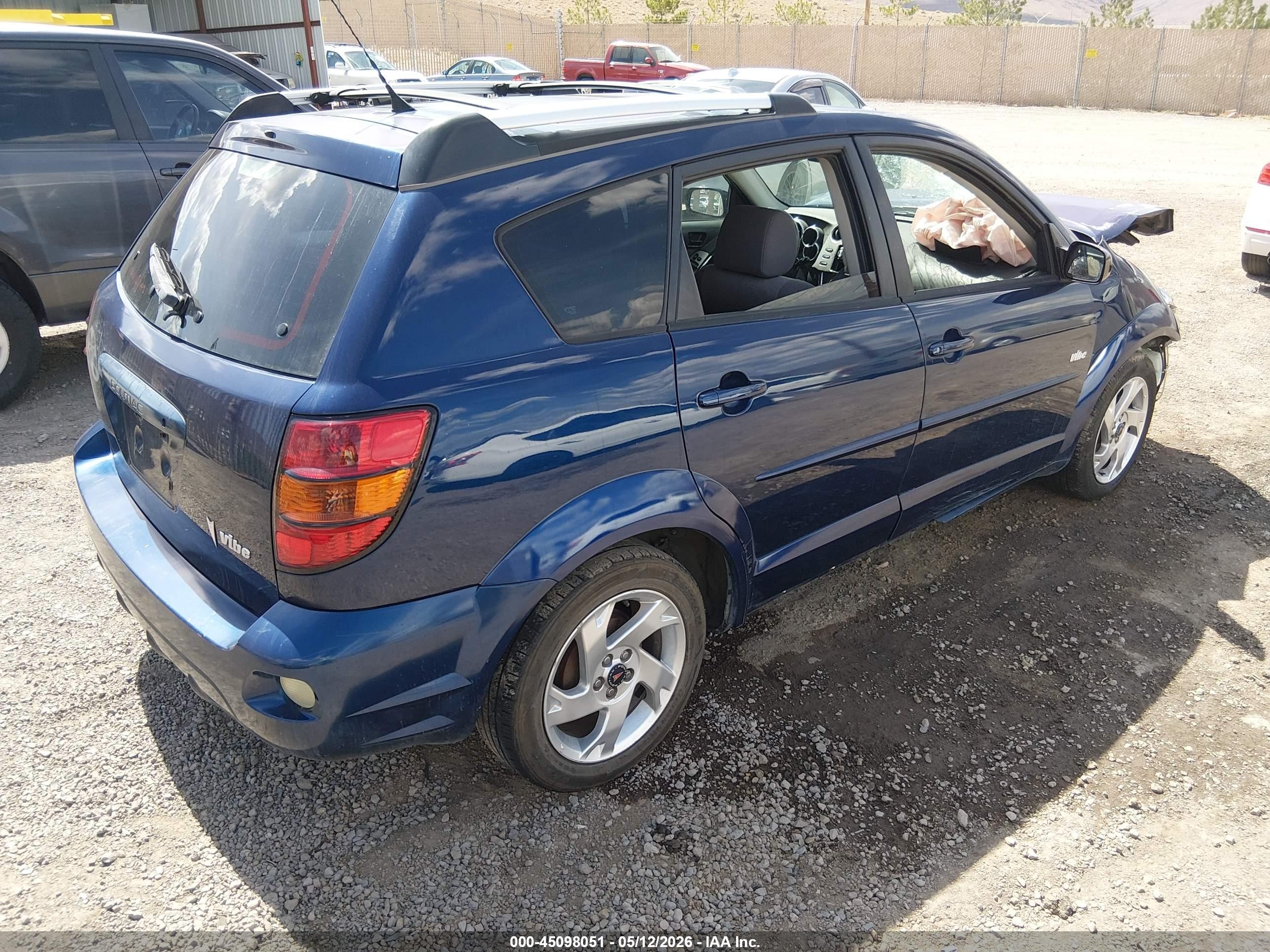 2004 Pontiac Vibe   Синий vin: 5Y2SL62844Z453898
