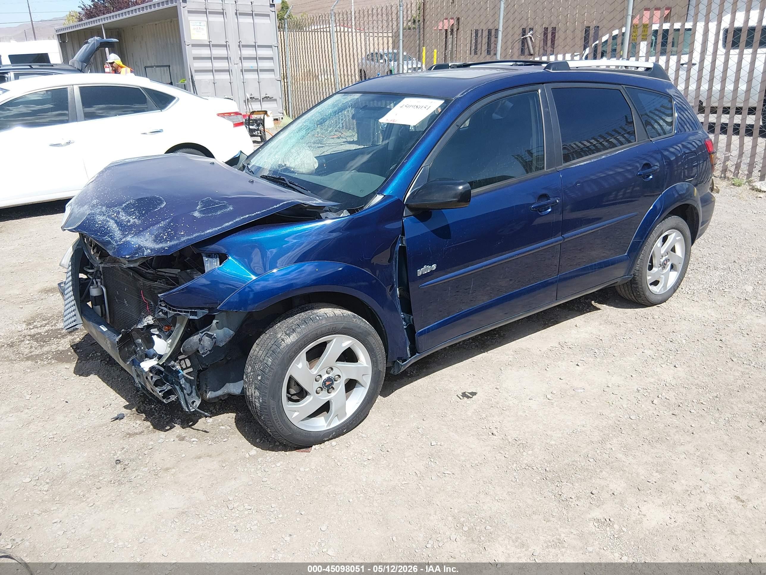 2004 Pontiac Vibe   Синий vin: 5Y2SL62844Z453898