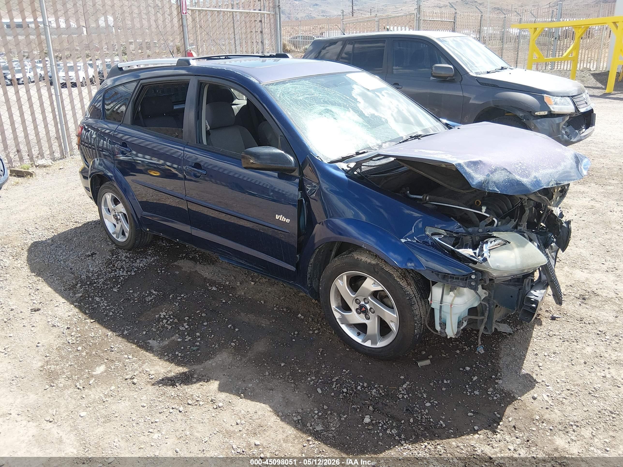 2004 Pontiac Vibe   Синий vin: 5Y2SL62844Z453898