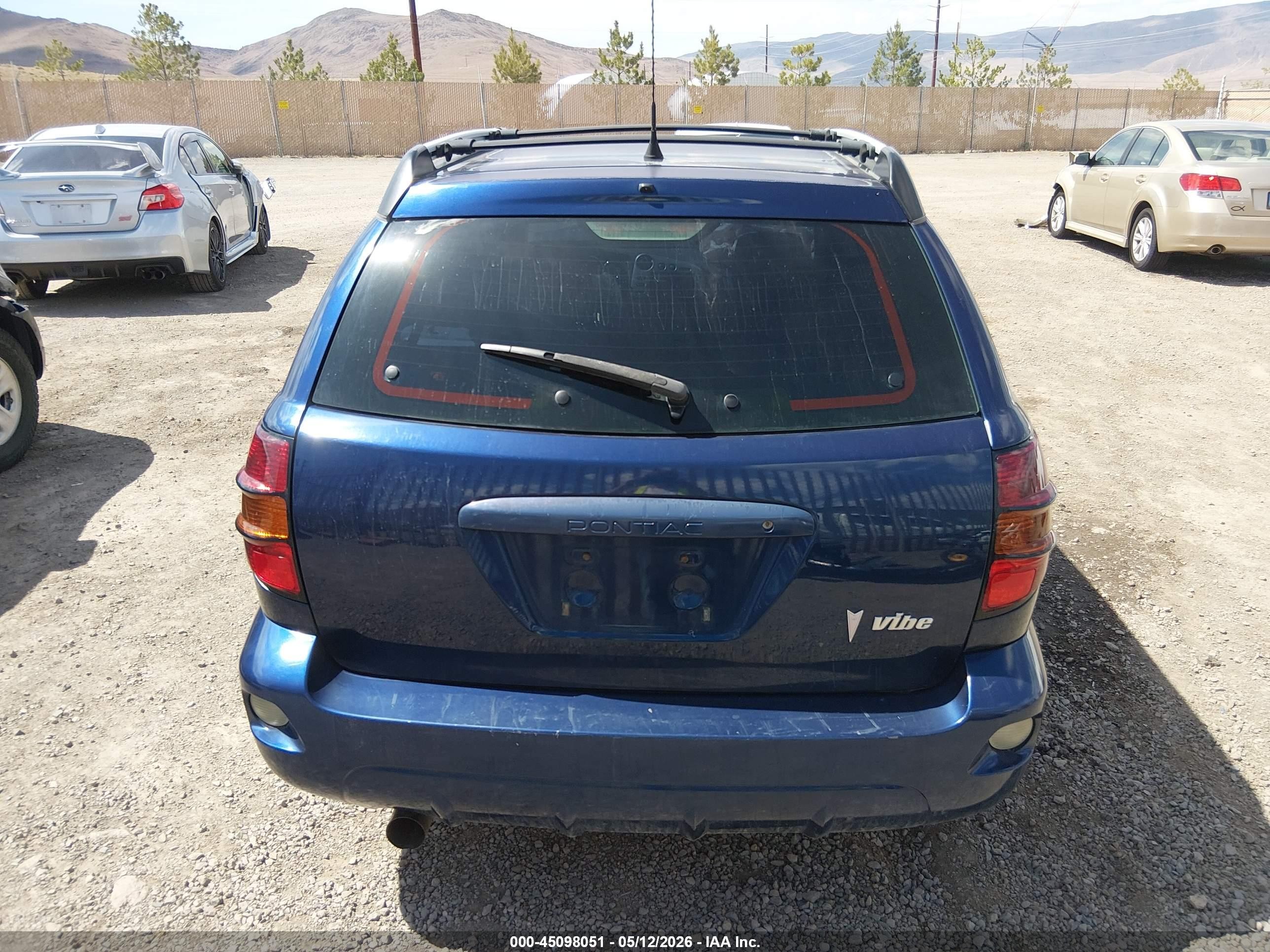 2004 Pontiac Vibe   Синий vin: 5Y2SL62844Z453898