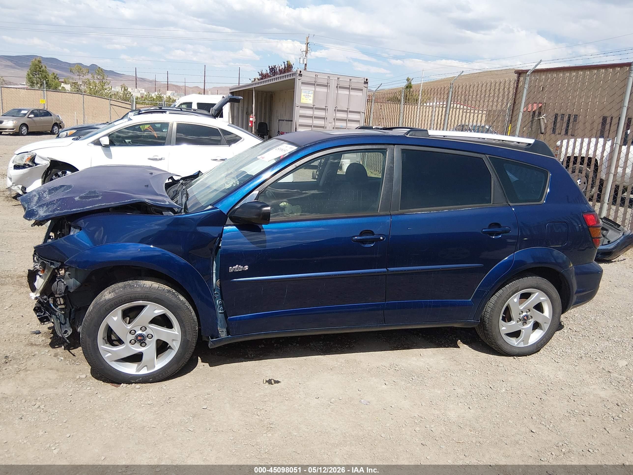 2004 Pontiac Vibe   Синий vin: 5Y2SL62844Z453898