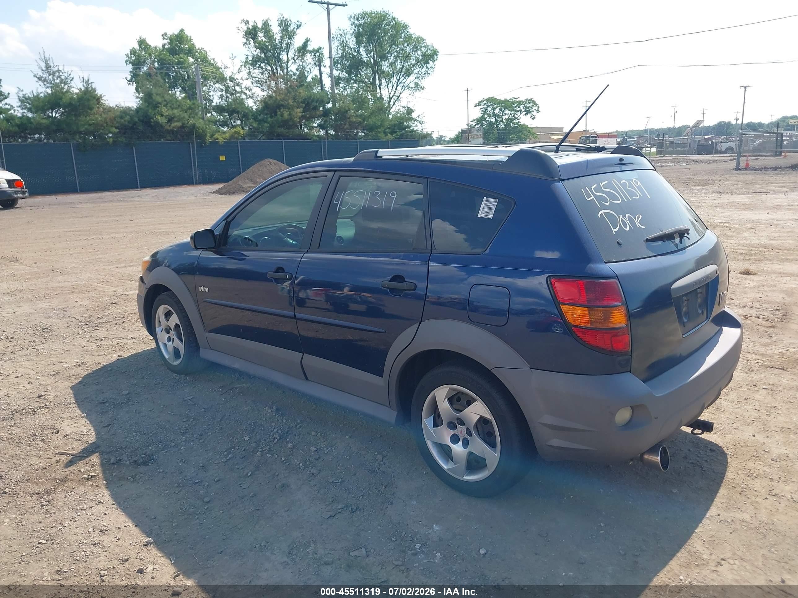 2004 Pontiac Vibe   Синий vin: 5Y2SL62844Z470409