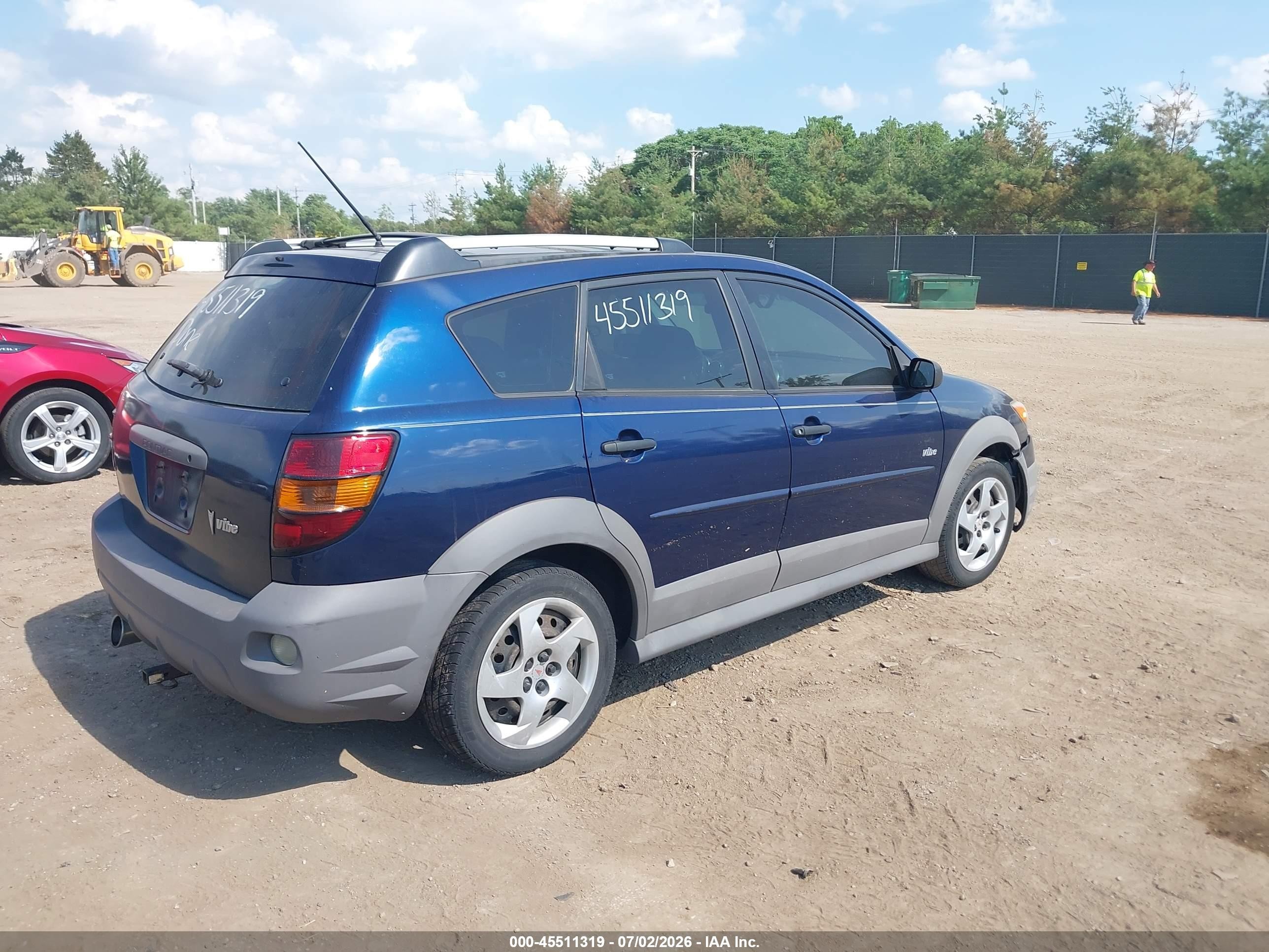 2004 Pontiac Vibe   Синий vin: 5Y2SL62844Z470409