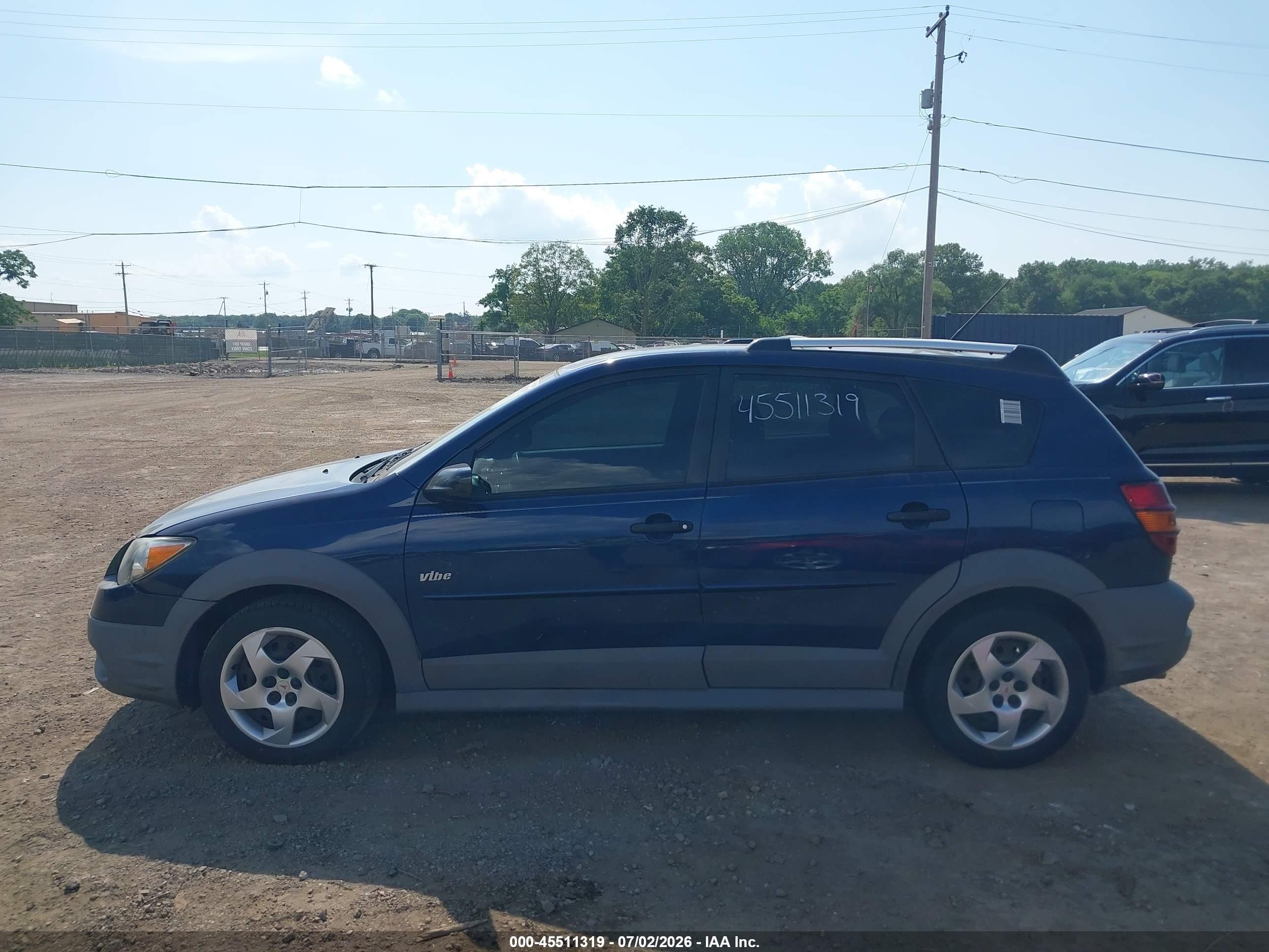 2004 Pontiac Vibe   Синий vin: 5Y2SL62844Z470409
