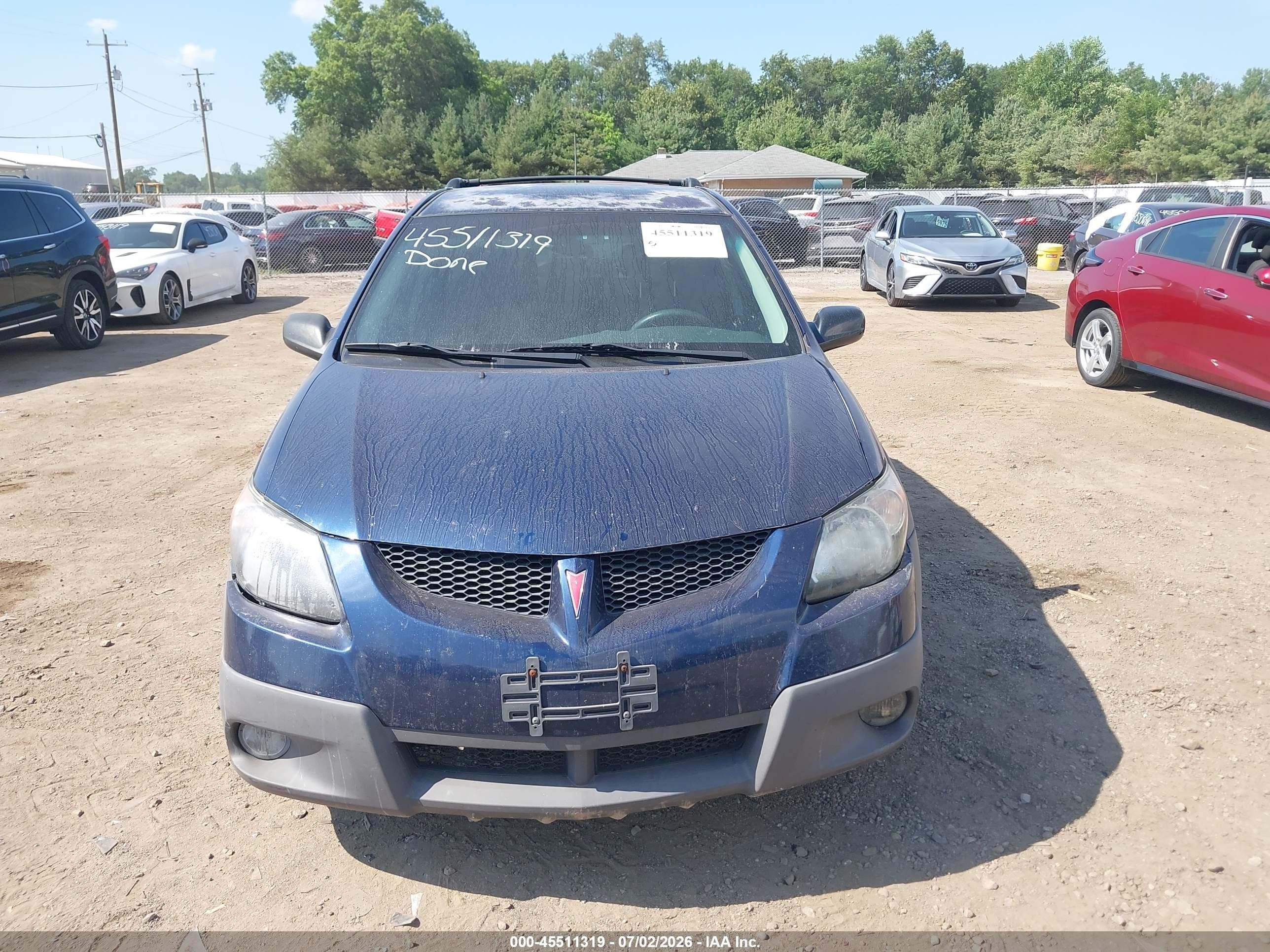 2004 Pontiac Vibe   Синий vin: 5Y2SL62844Z470409