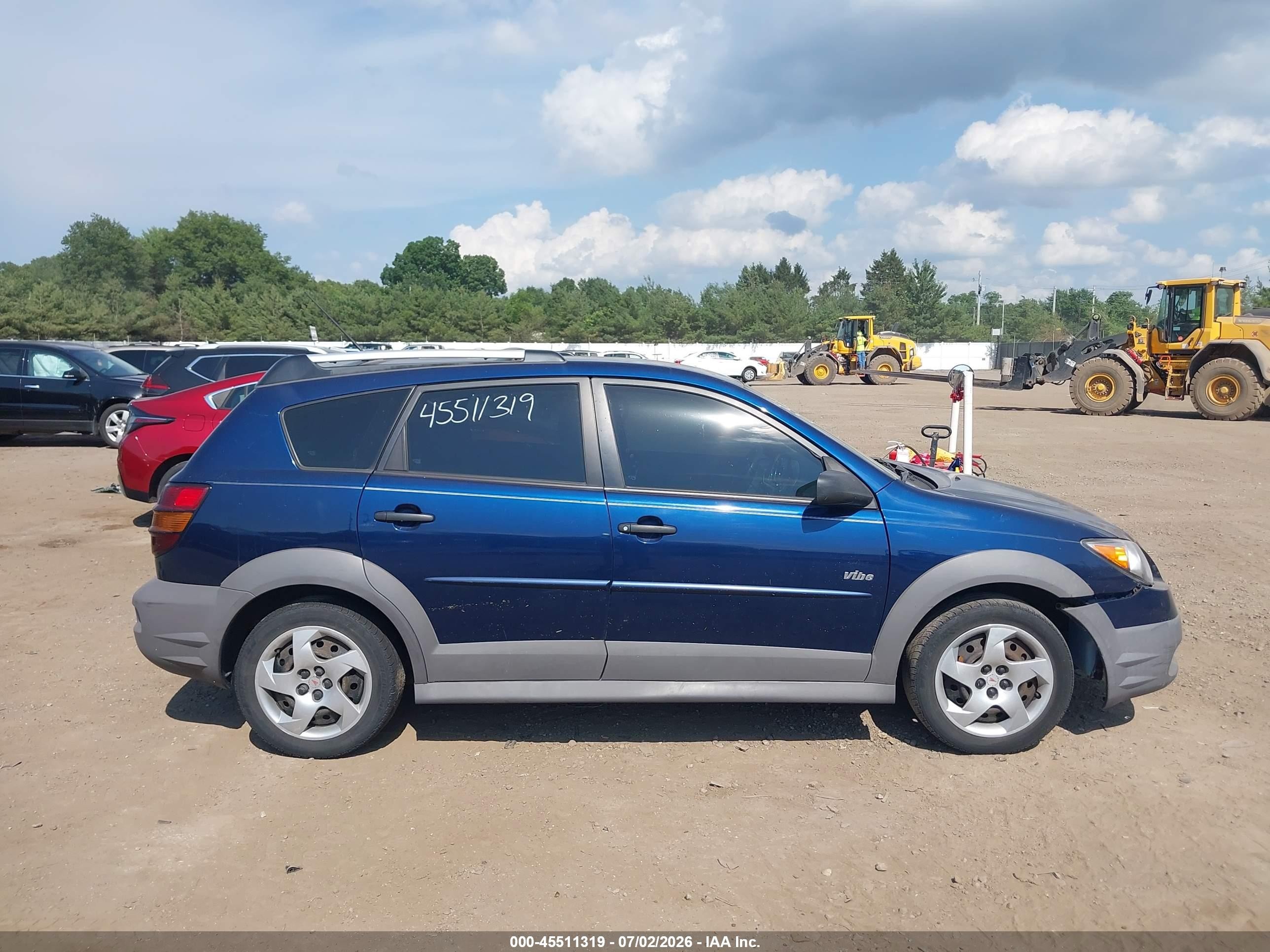 2004 Pontiac Vibe   Синий vin: 5Y2SL62844Z470409