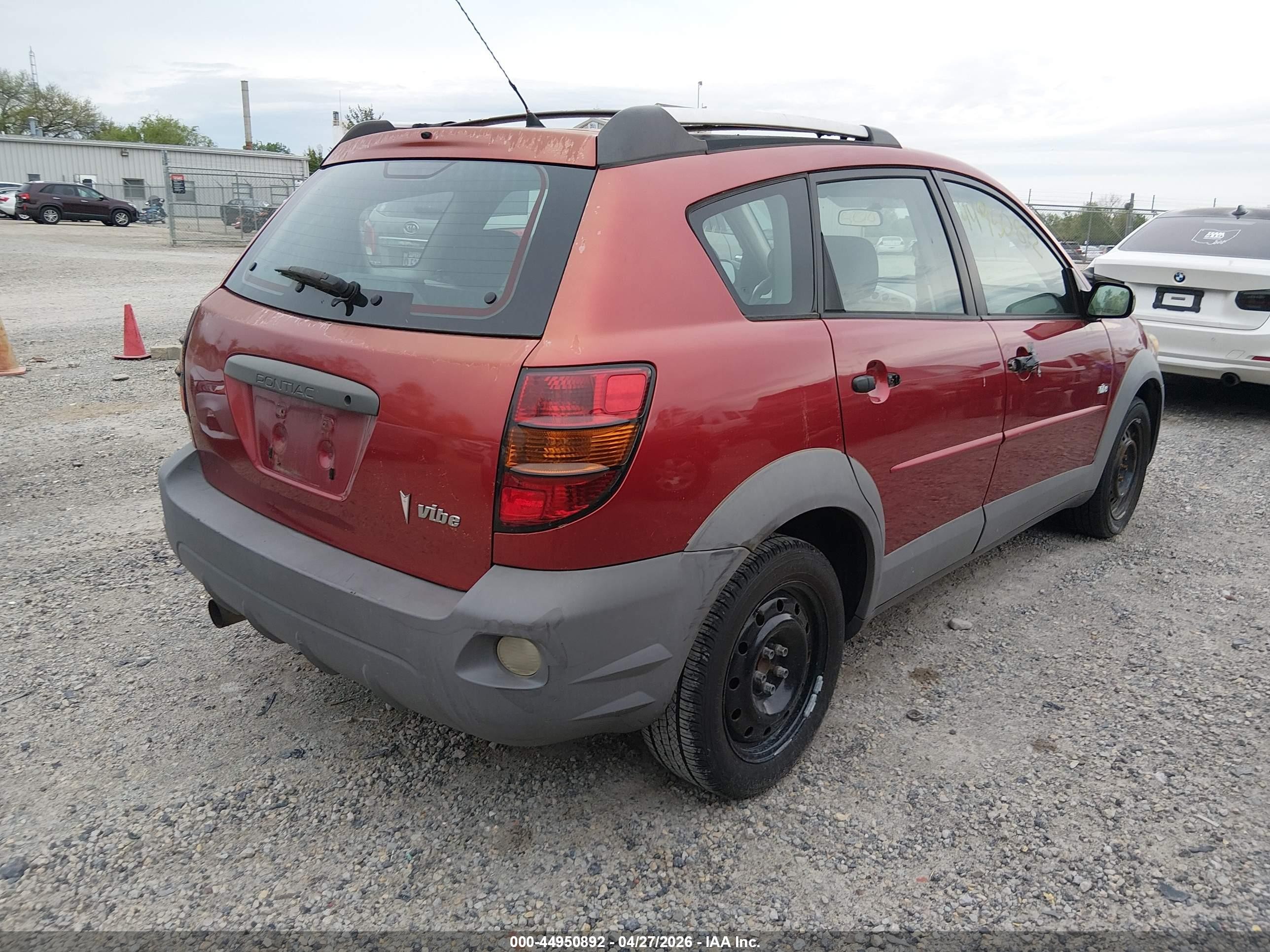 2003 Pontiac Vibe   Red vin: 5Y2SL62853Z445985