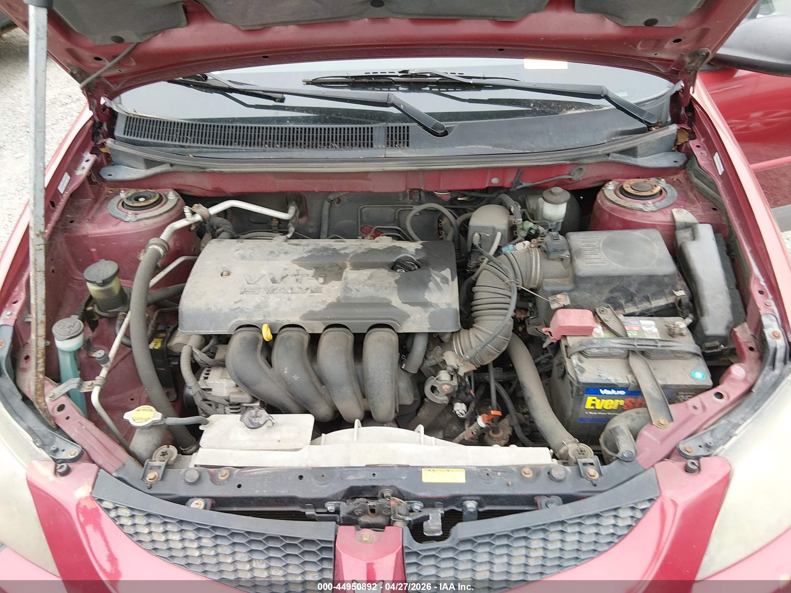 2003 Pontiac Vibe   Red vin: 5Y2SL62853Z445985