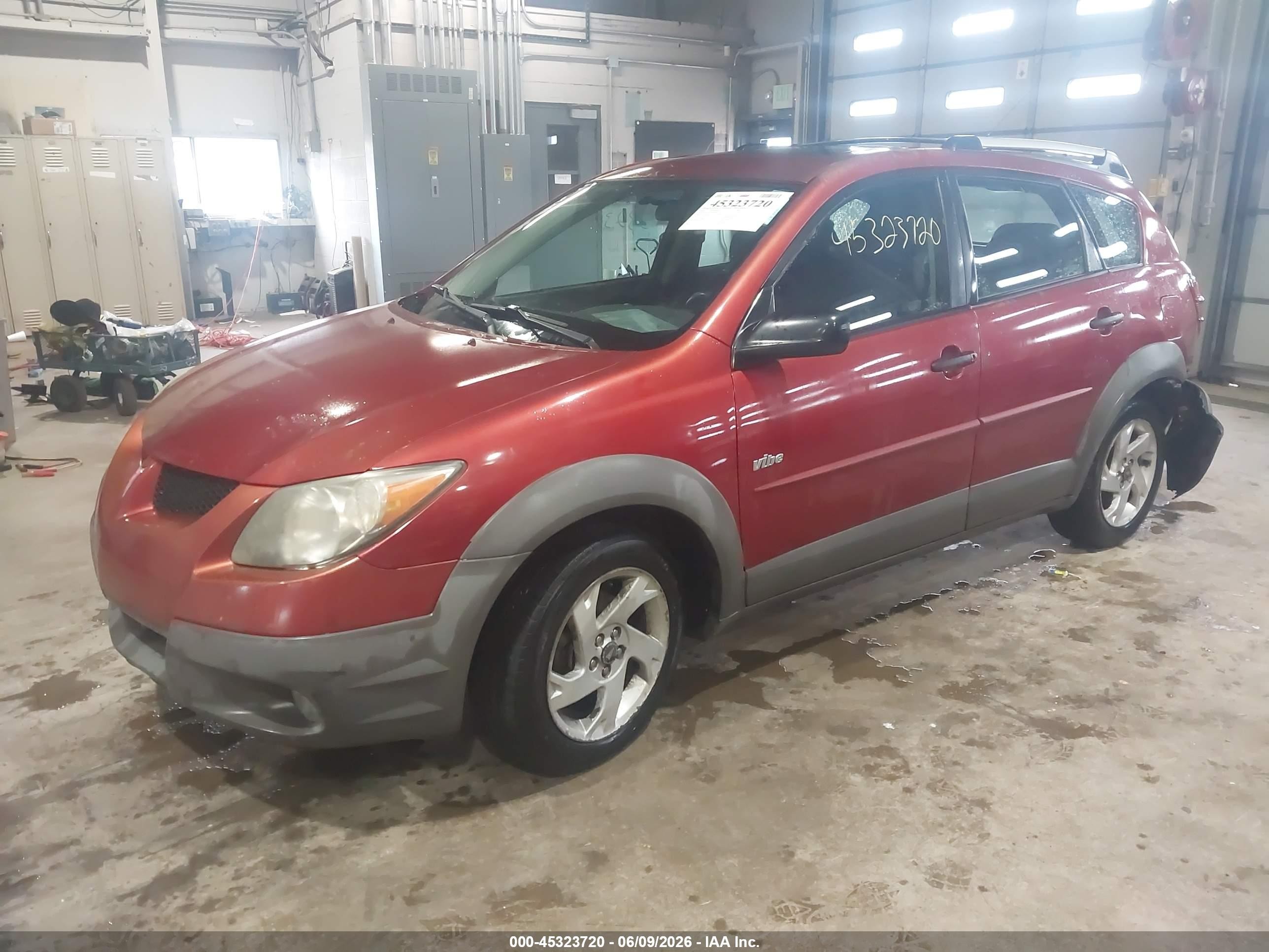 2003 Pontiac Vibe Orange vin: 5Y2SL62853Z467209