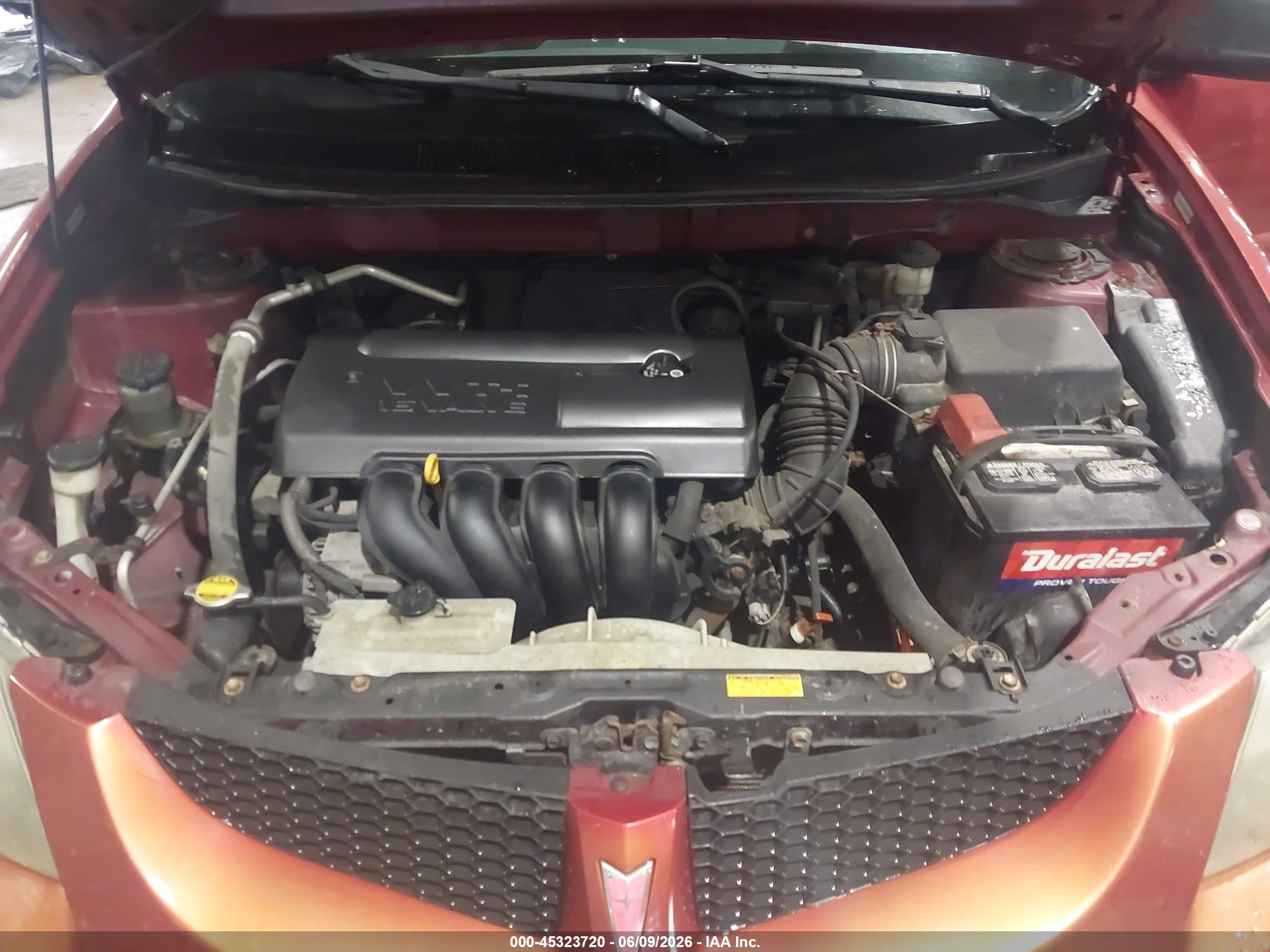 2003 Pontiac Vibe Orange vin: 5Y2SL62853Z467209