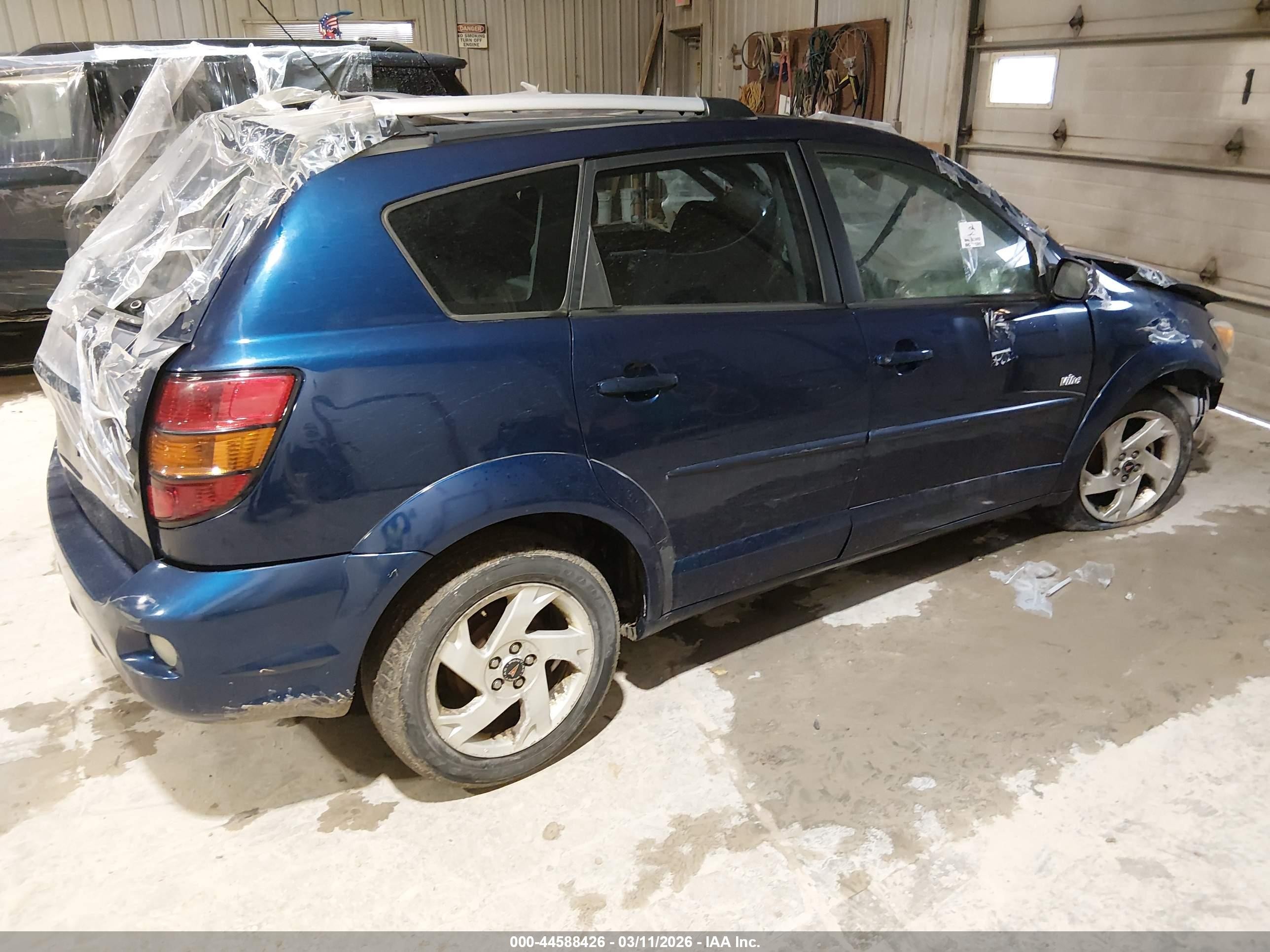 2003 Pontiac Vibe   Blue vin: 5Y2SL62853Z477108