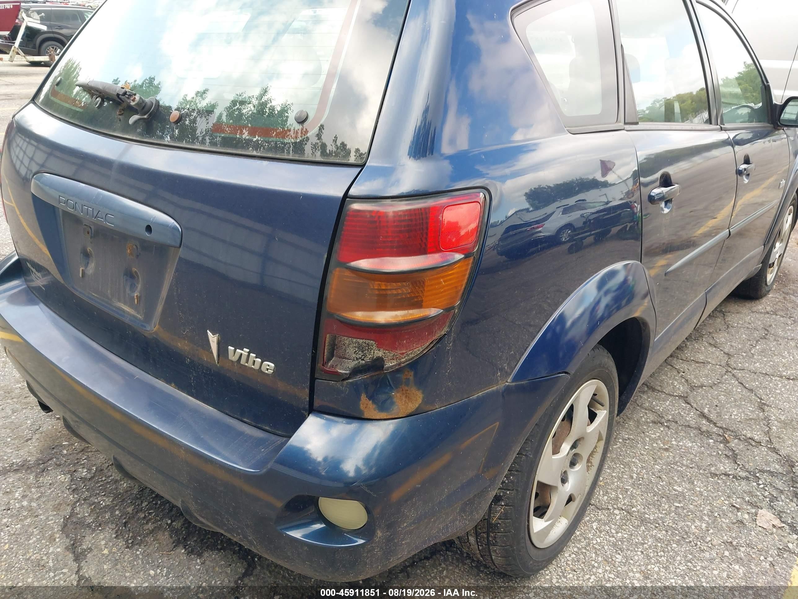 2004 Pontiac Vibe   Синий vin: 5Y2SL62854Z414866
