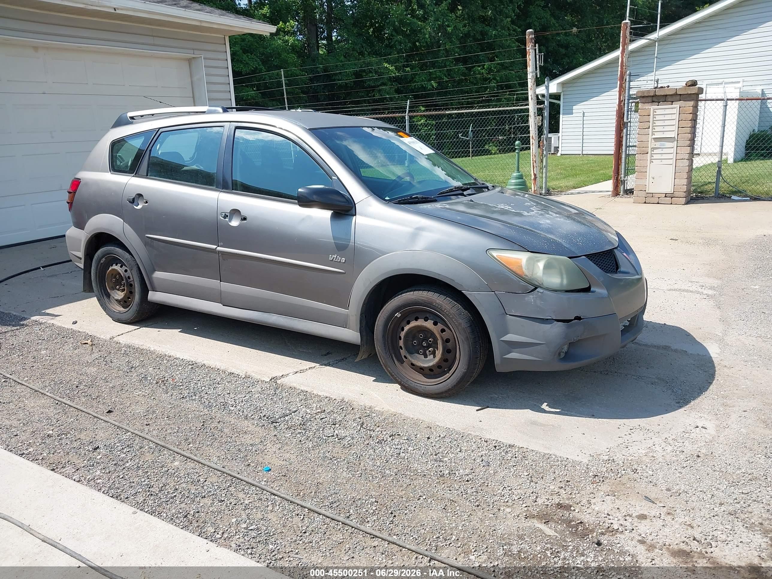 2004 Pontiac Vibe   Серый vin: 5Y2SL62854Z441954