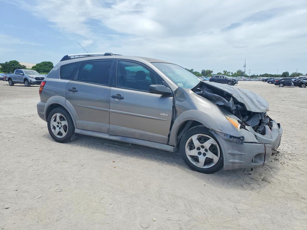 2004 Pontiac Vibe Gray vin: 5Y2SL62854Z447589