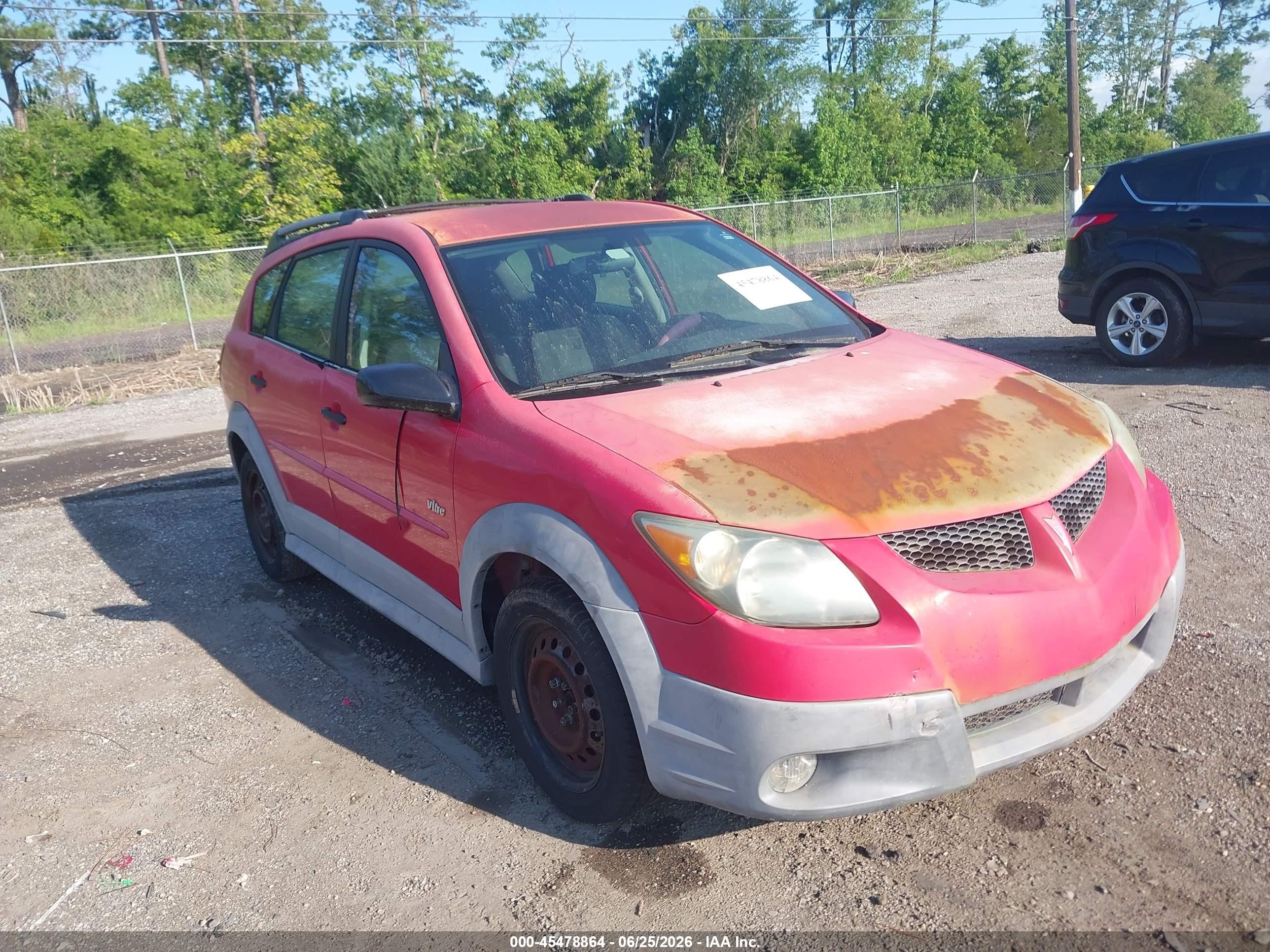 2004 Pontiac Vibe   Red vin: 5Y2SL62854Z462965