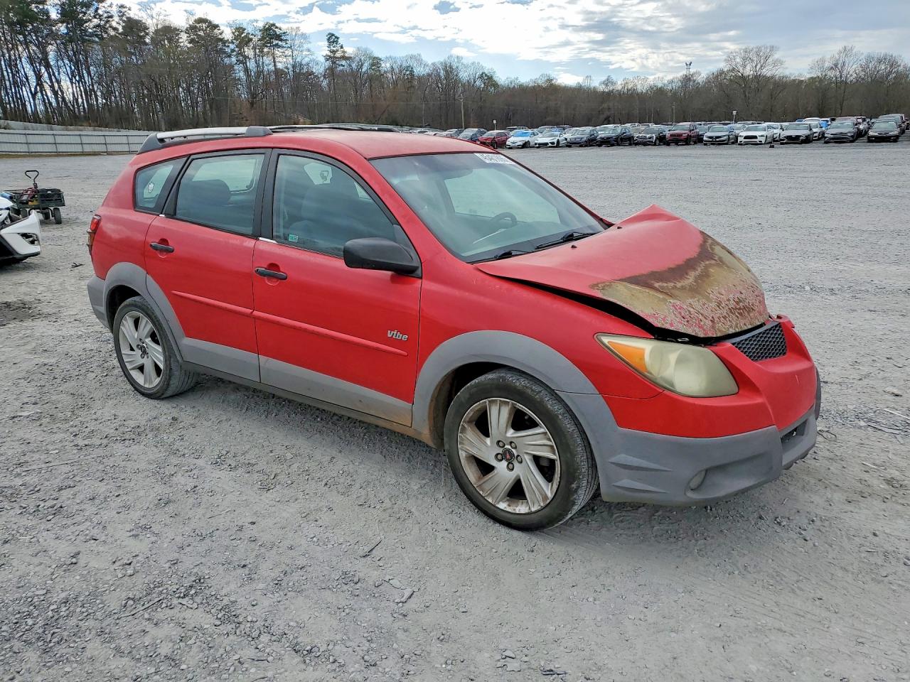 2003 Pontiac Vibe Red vin: 5Y2SL62863Z417581