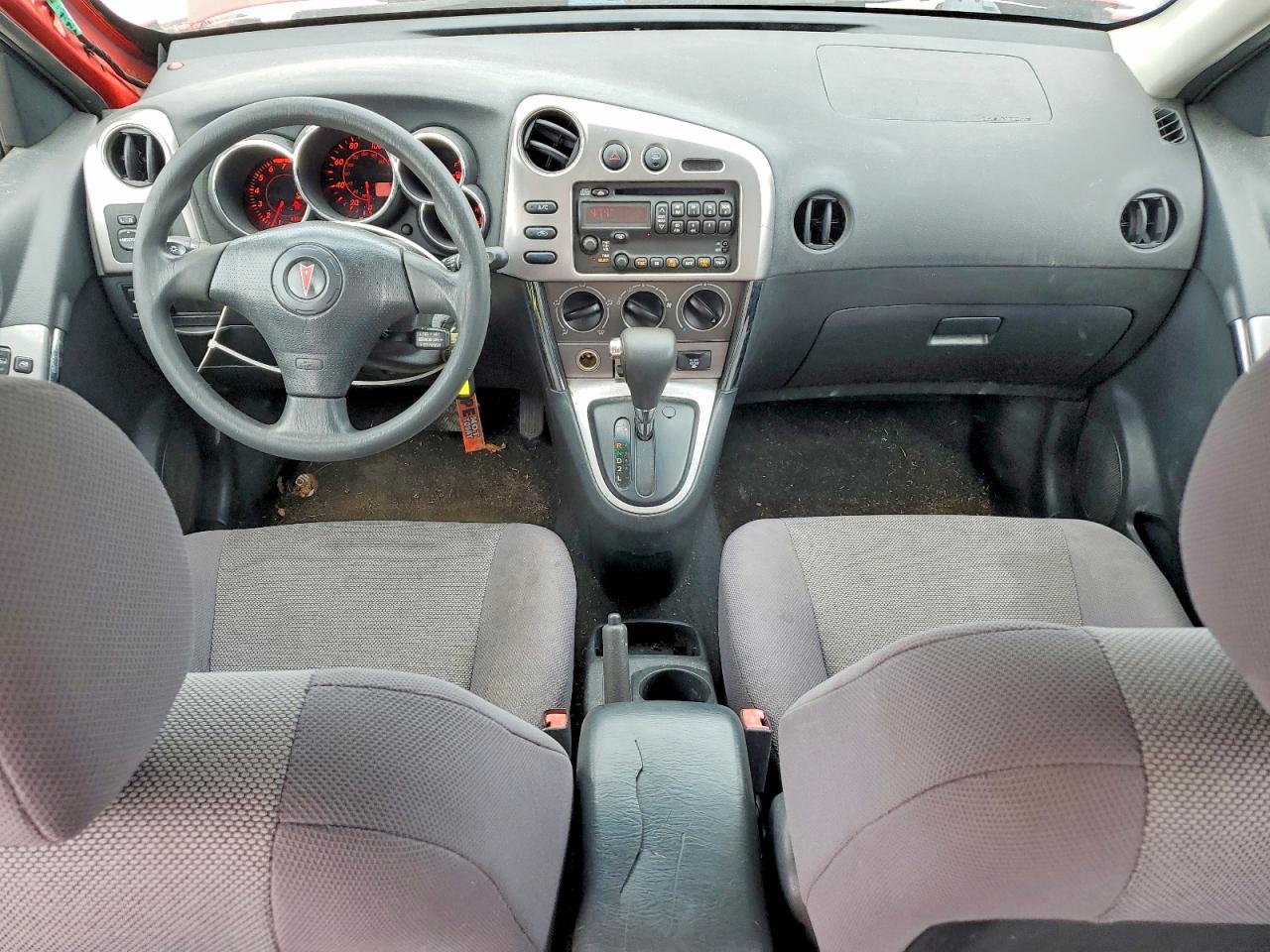 2003 Pontiac Vibe Red vin: 5Y2SL62863Z417581