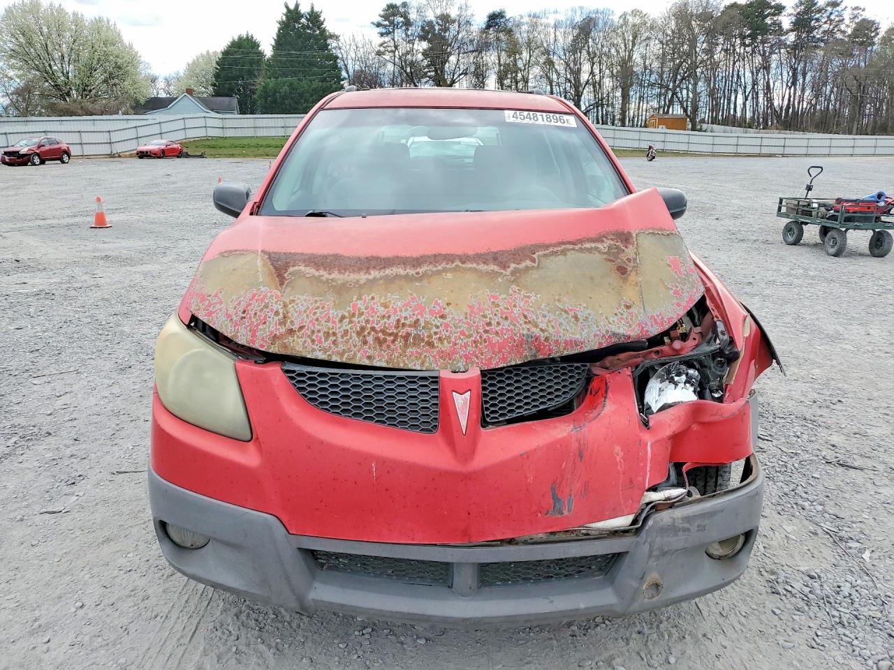 2003 Pontiac Vibe Red vin: 5Y2SL62863Z417581