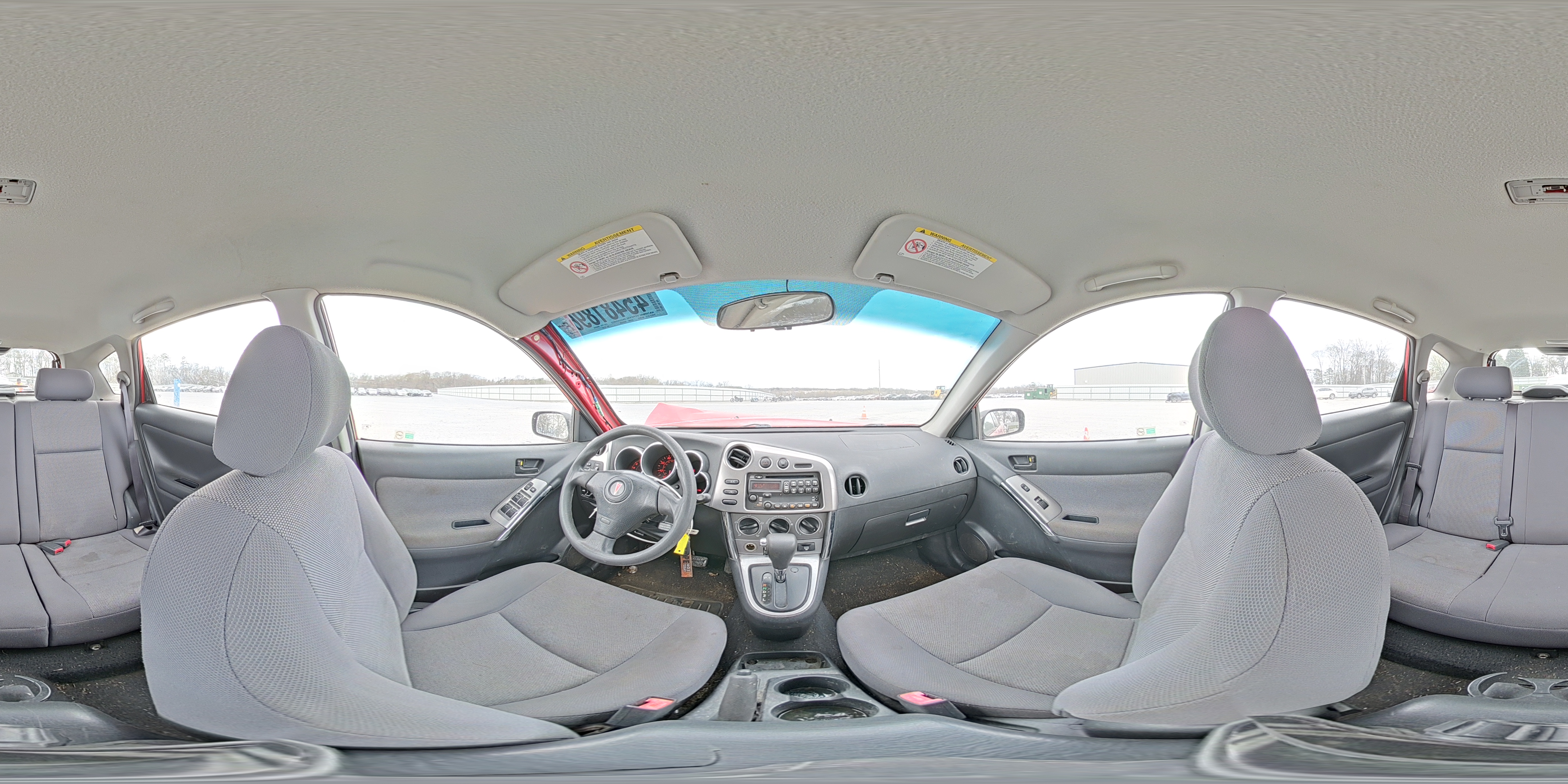 2003 Pontiac Vibe Red vin: 5Y2SL62863Z417581