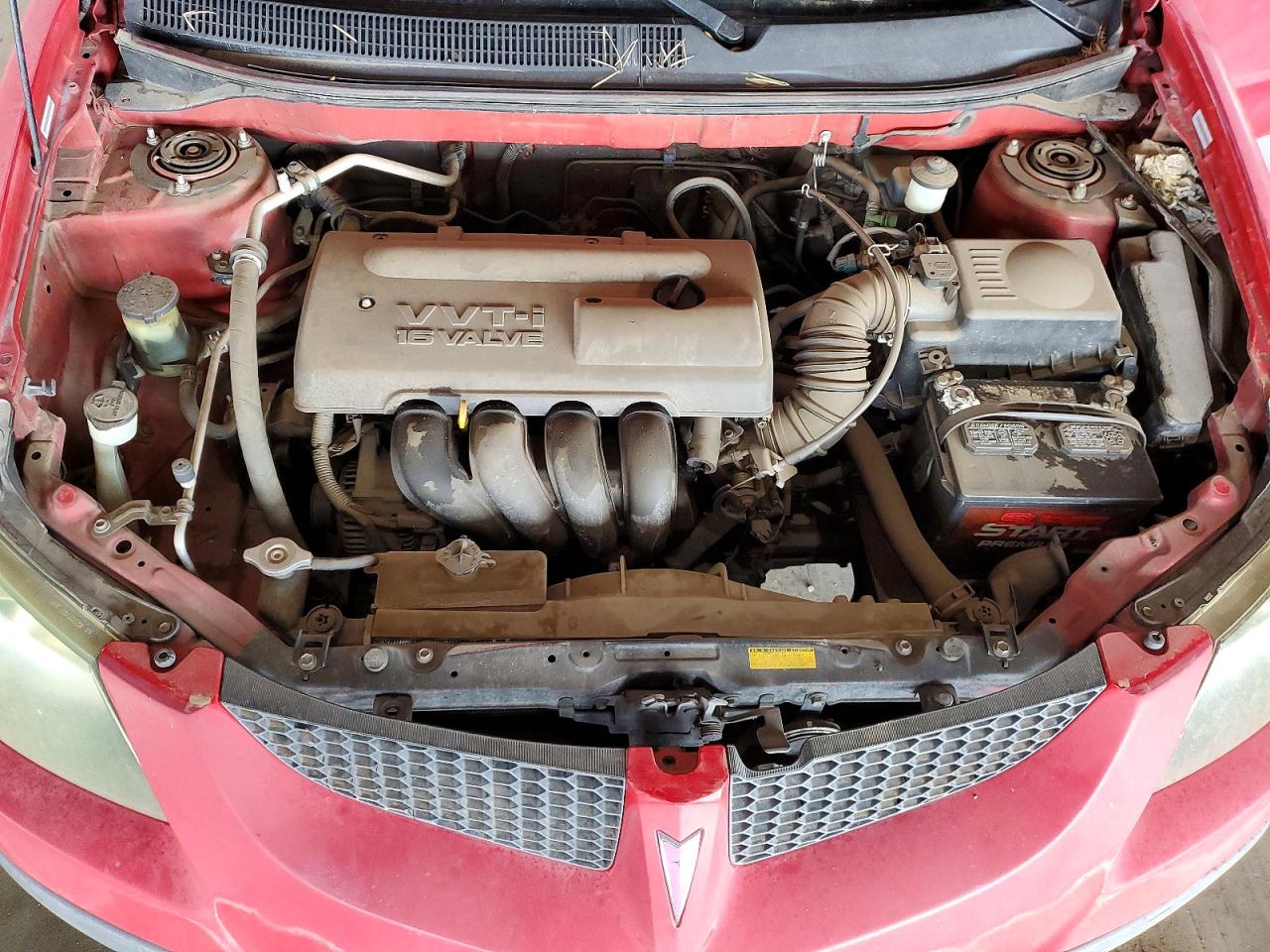 2003 Pontiac Vibe Red vin: 5Y2SL62863Z435806