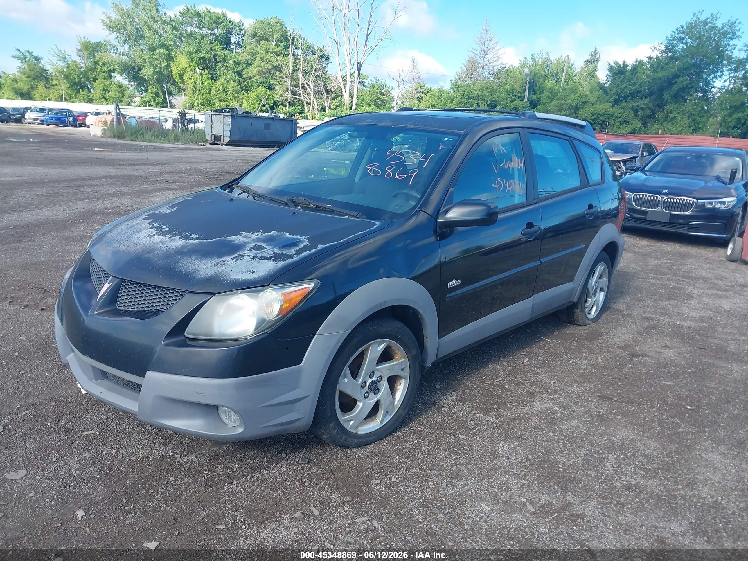 2003 Pontiac Vibe   Black vin: 5Y2SL62873Z406704