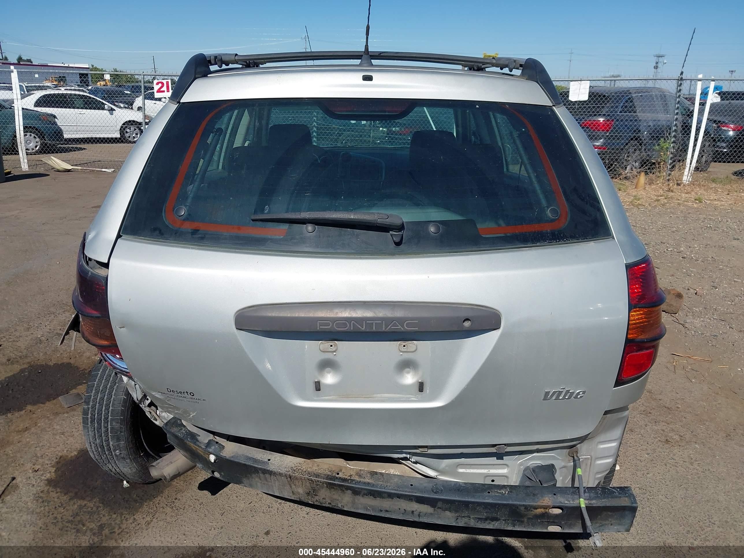 2003 Pontiac Vibe   Silver vin: 5Y2SL62873Z438052