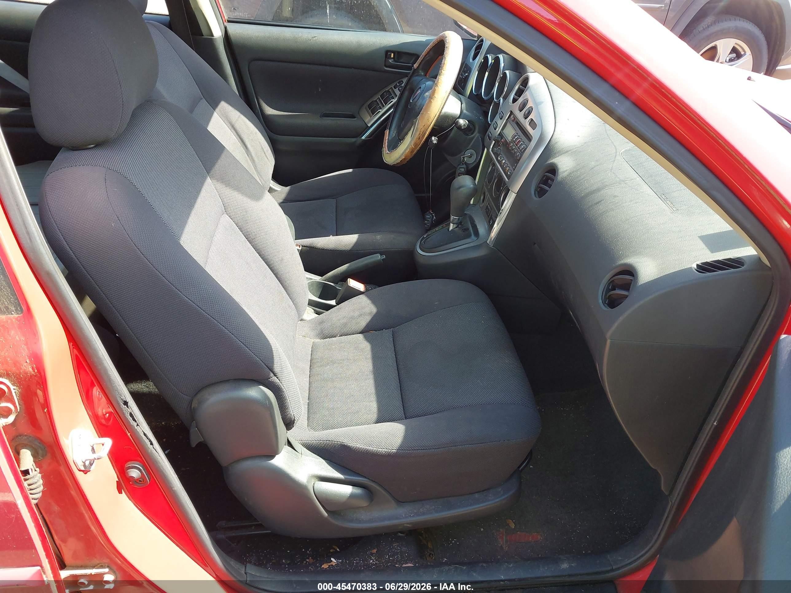 2003 Pontiac Vibe   Красный vin: 5Y2SL62873Z445115