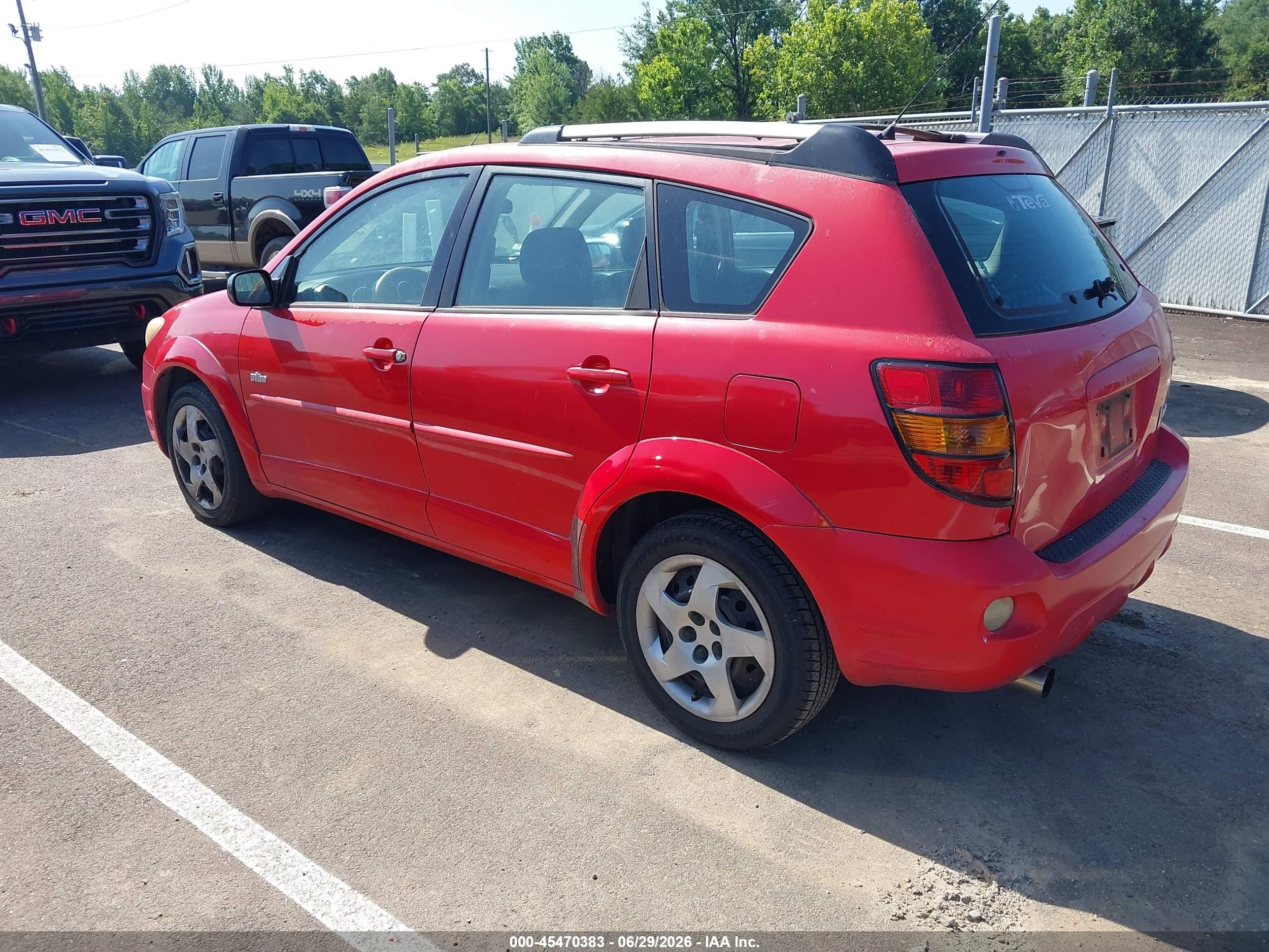 2003 Pontiac Vibe   Красный vin: 5Y2SL62873Z445115