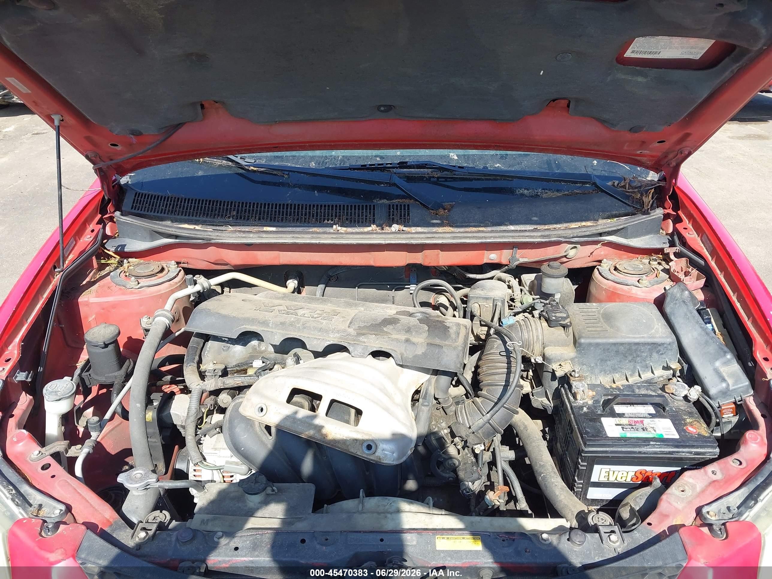 2003 Pontiac Vibe   Красный vin: 5Y2SL62873Z445115