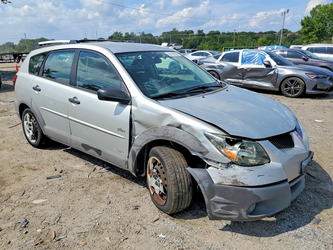 2004 Pontiac Vibe Silver vin: 5Y2SL62874Z425626
