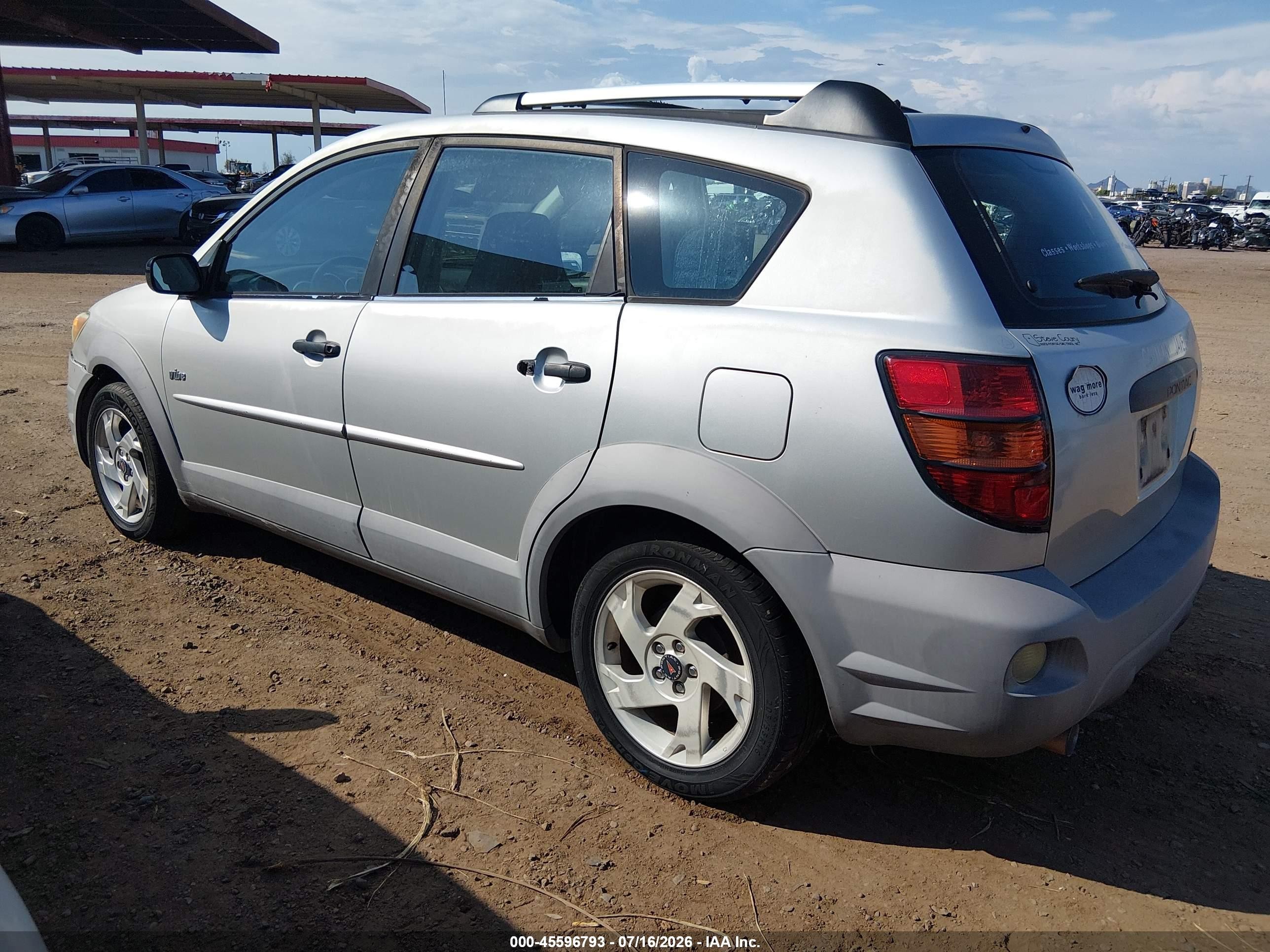 2003 Pontiac Vibe   Silver vin: 5Y2SL62893Z464474