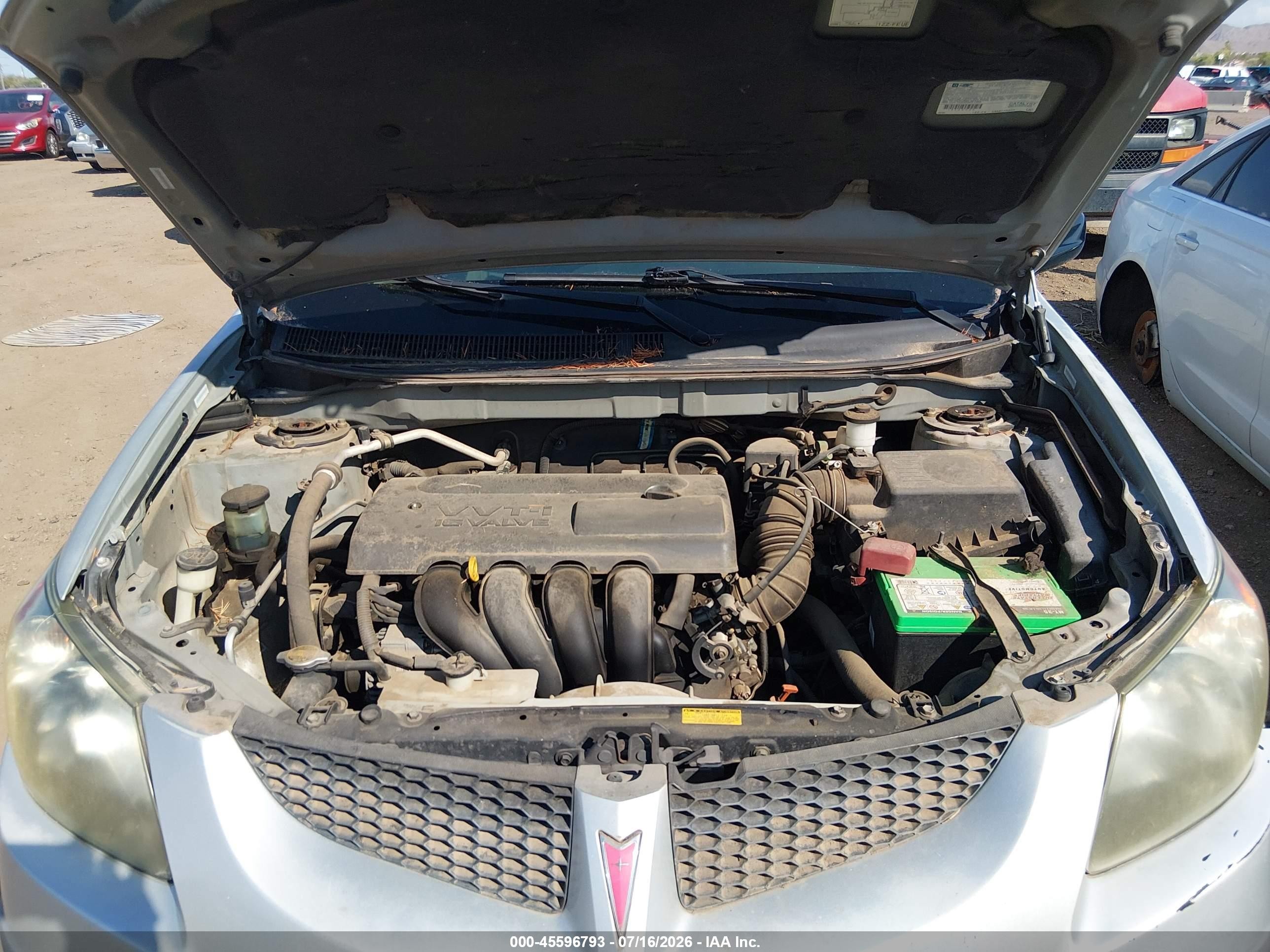 2003 Pontiac Vibe   Silver vin: 5Y2SL62893Z464474