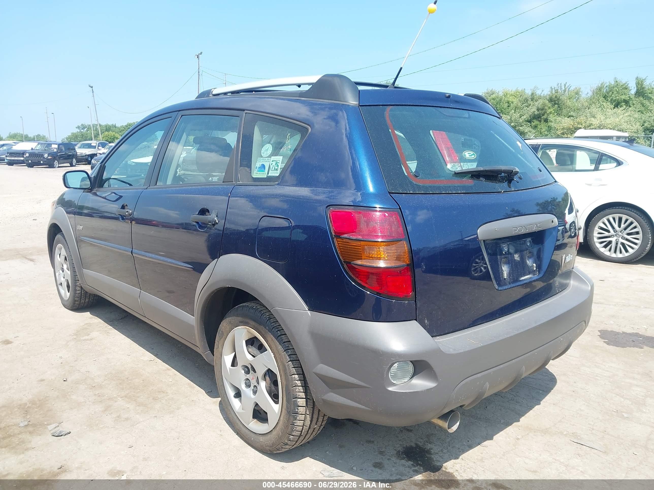 2003 Pontiac Vibe   Blue vin: 5Y2SL62893Z466063