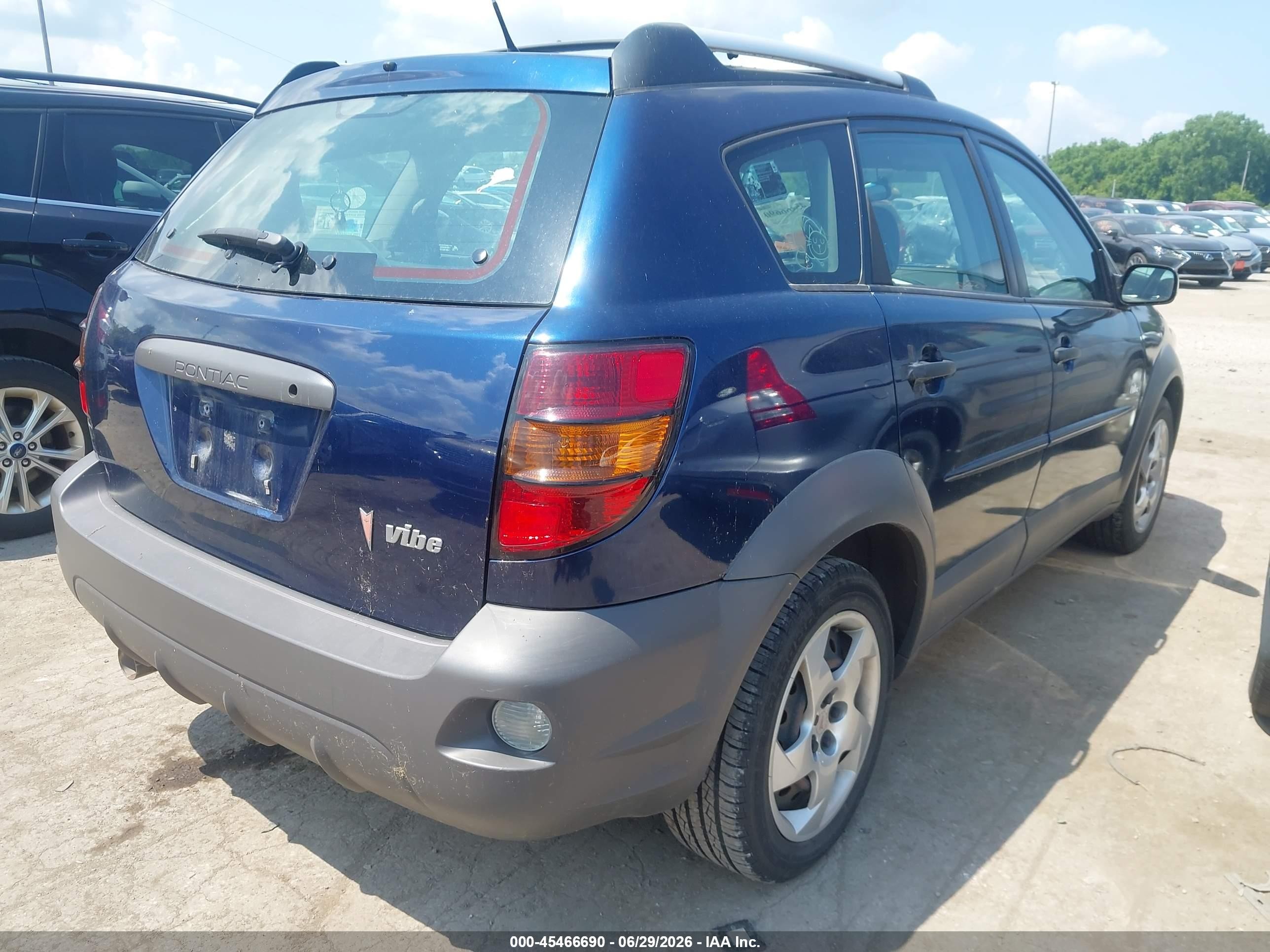 2003 Pontiac Vibe   Blue vin: 5Y2SL62893Z466063