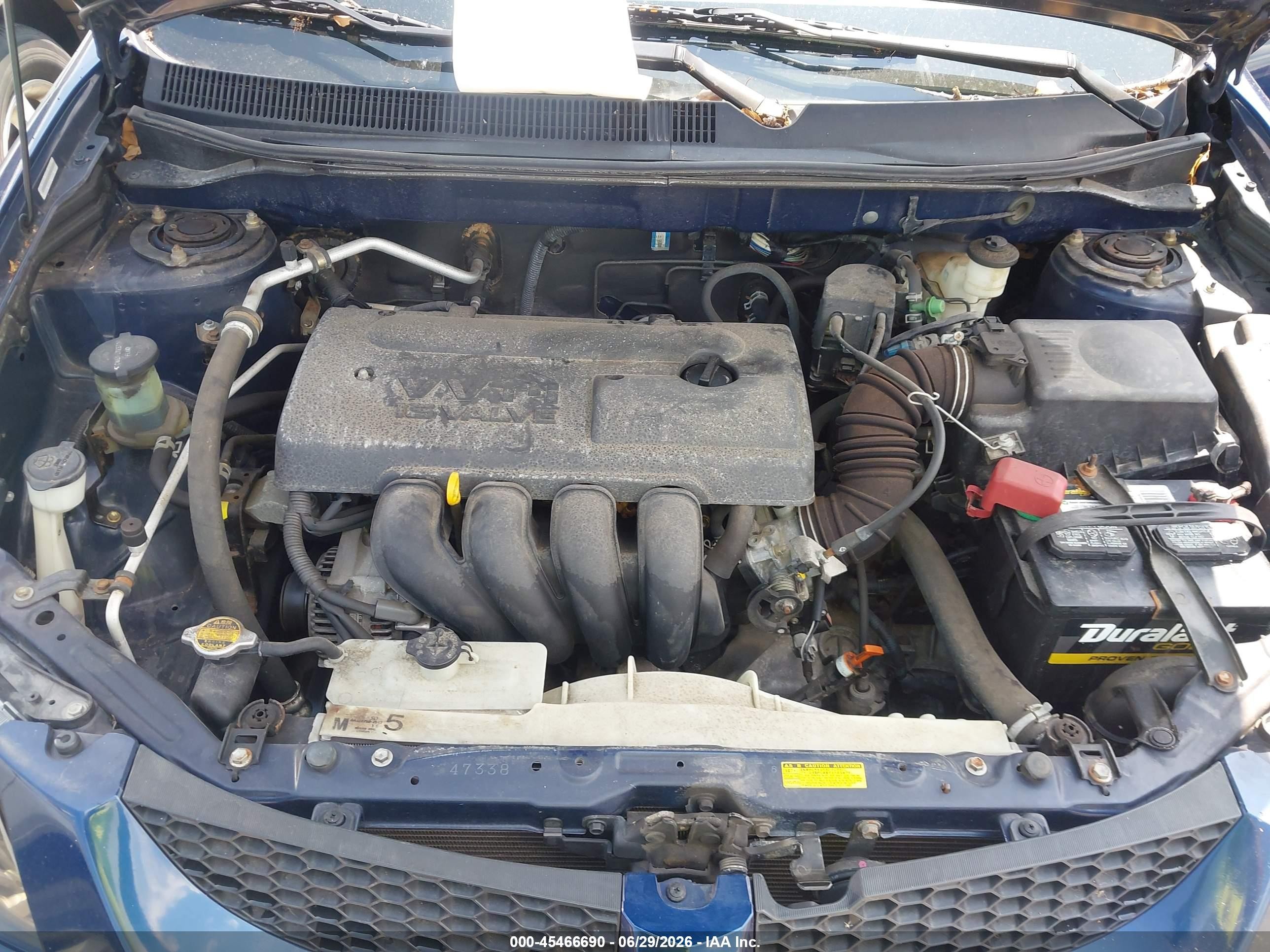2003 Pontiac Vibe   Blue vin: 5Y2SL62893Z466063