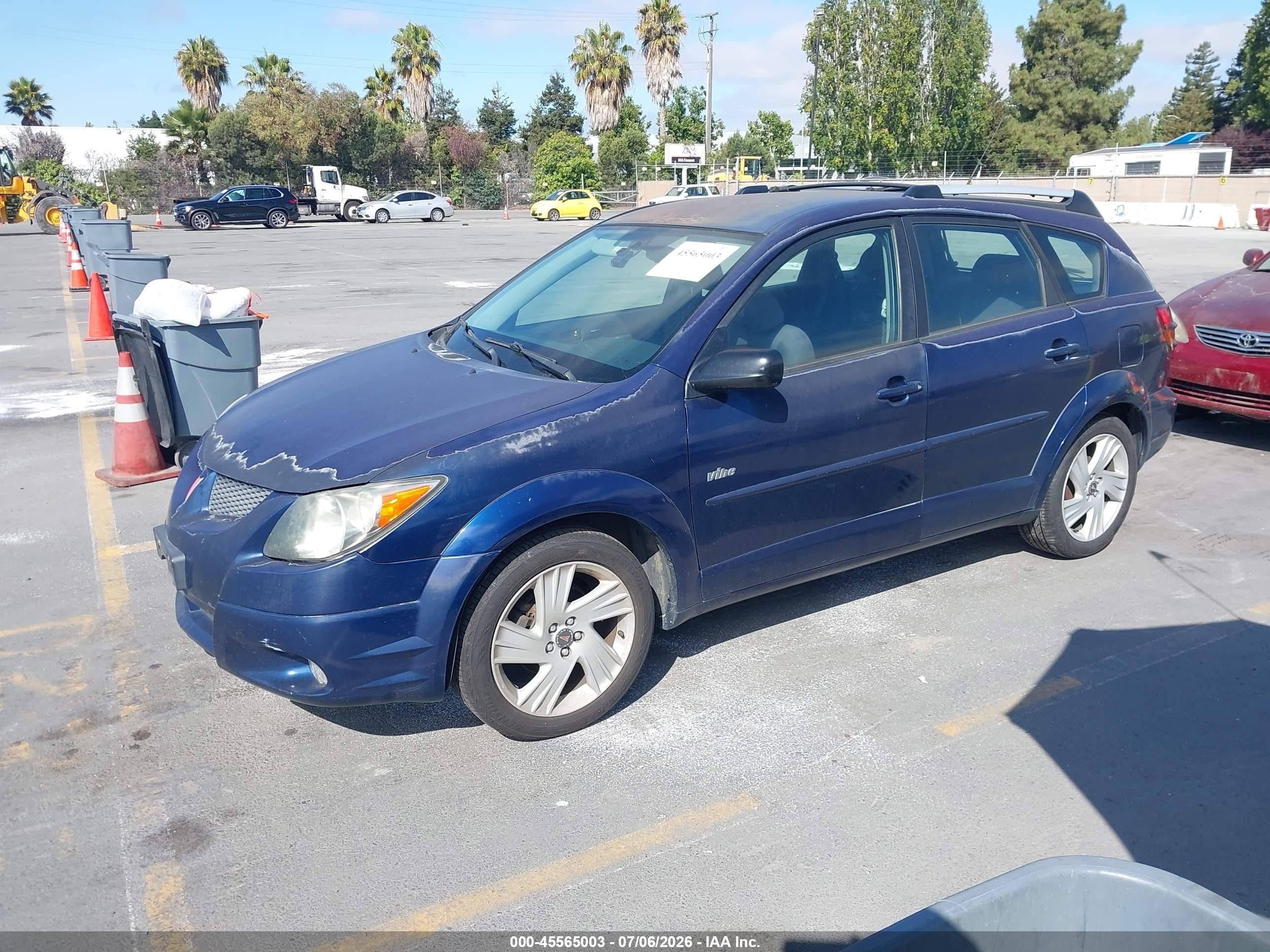 2003 Pontiac Vibe   Blue vin: 5Y2SL62893Z480965