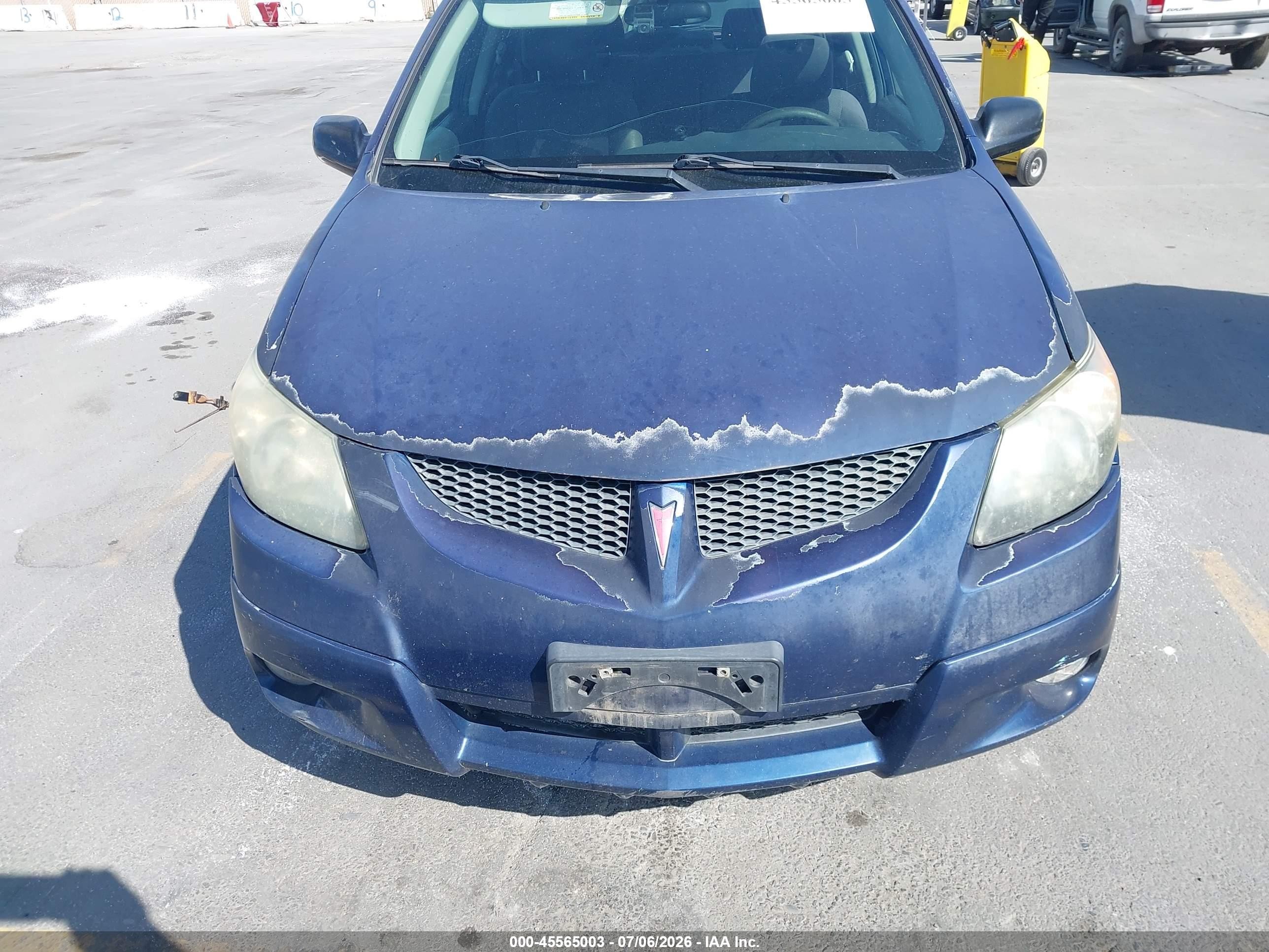 2003 Pontiac Vibe   Blue vin: 5Y2SL62893Z480965