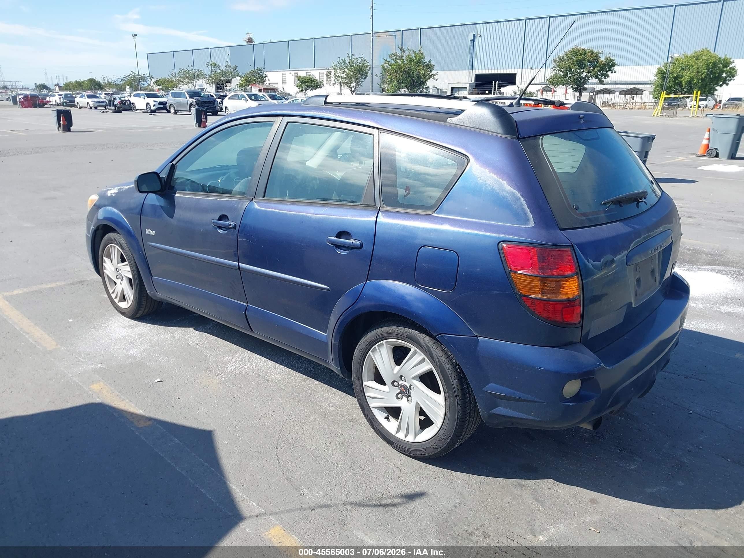 2003 Pontiac Vibe   Blue vin: 5Y2SL62893Z480965