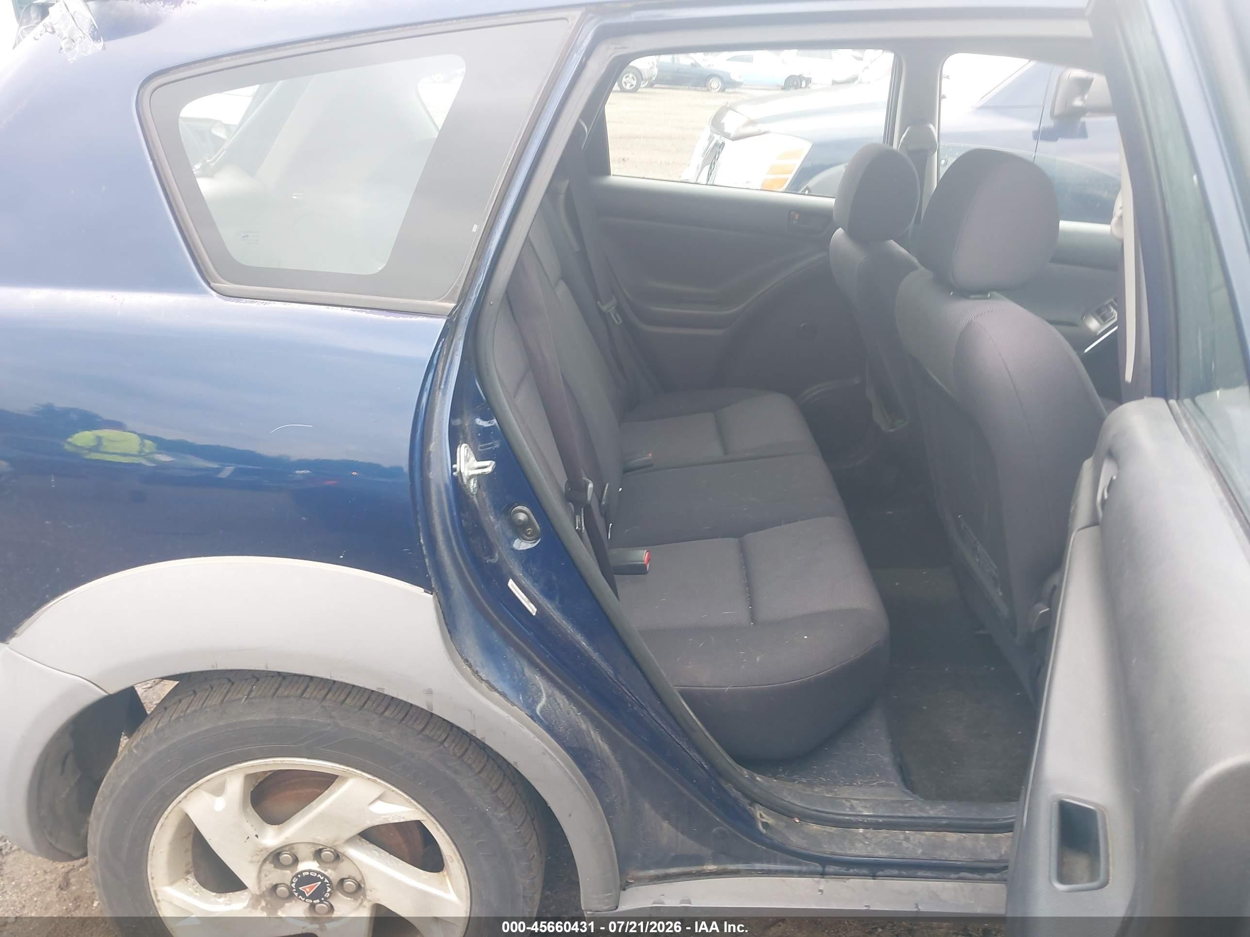 2003 Pontiac Vibe   Blue vin: 5Y2SL628X3Z436358