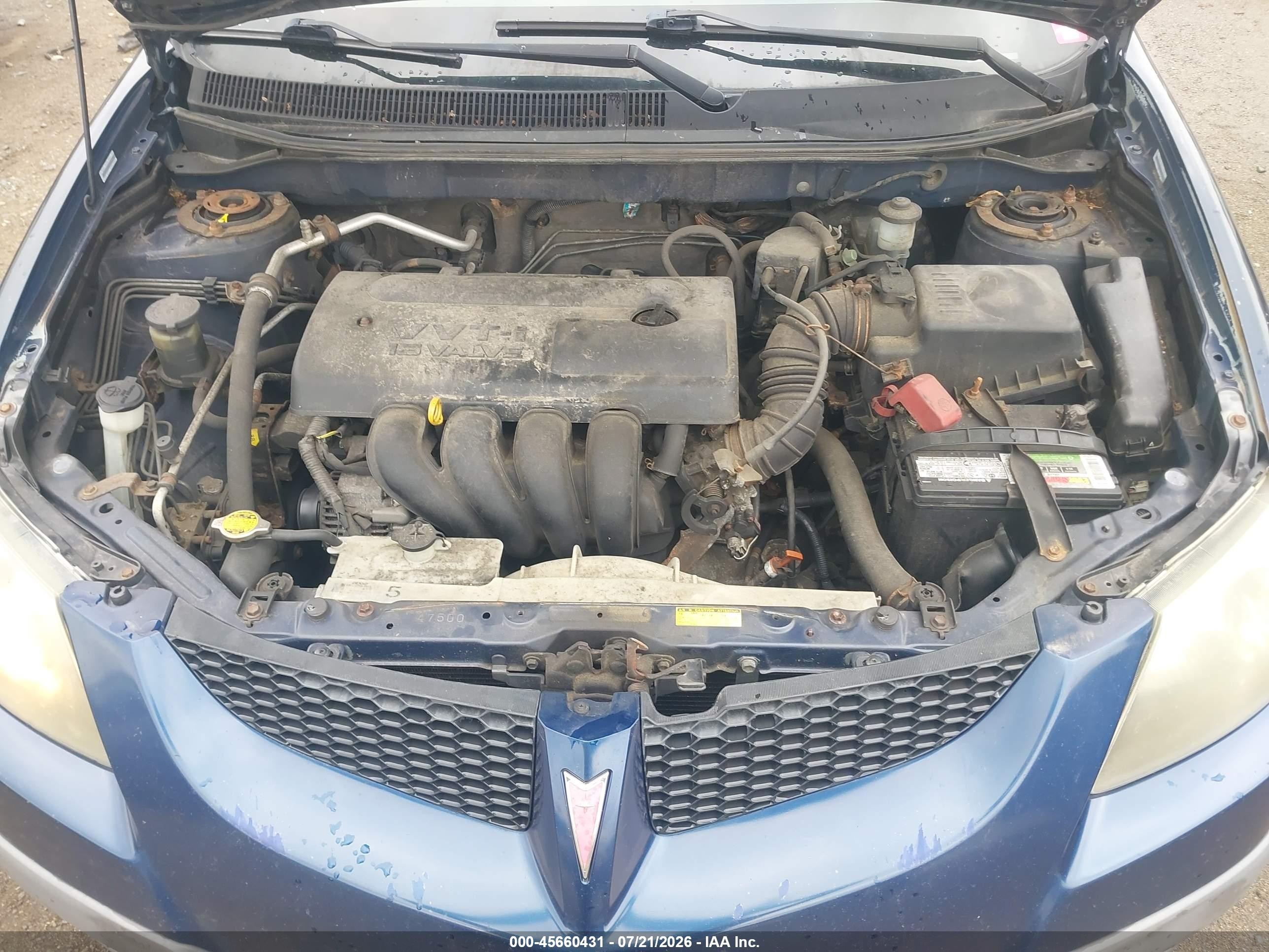 2003 Pontiac Vibe   Blue vin: 5Y2SL628X3Z436358