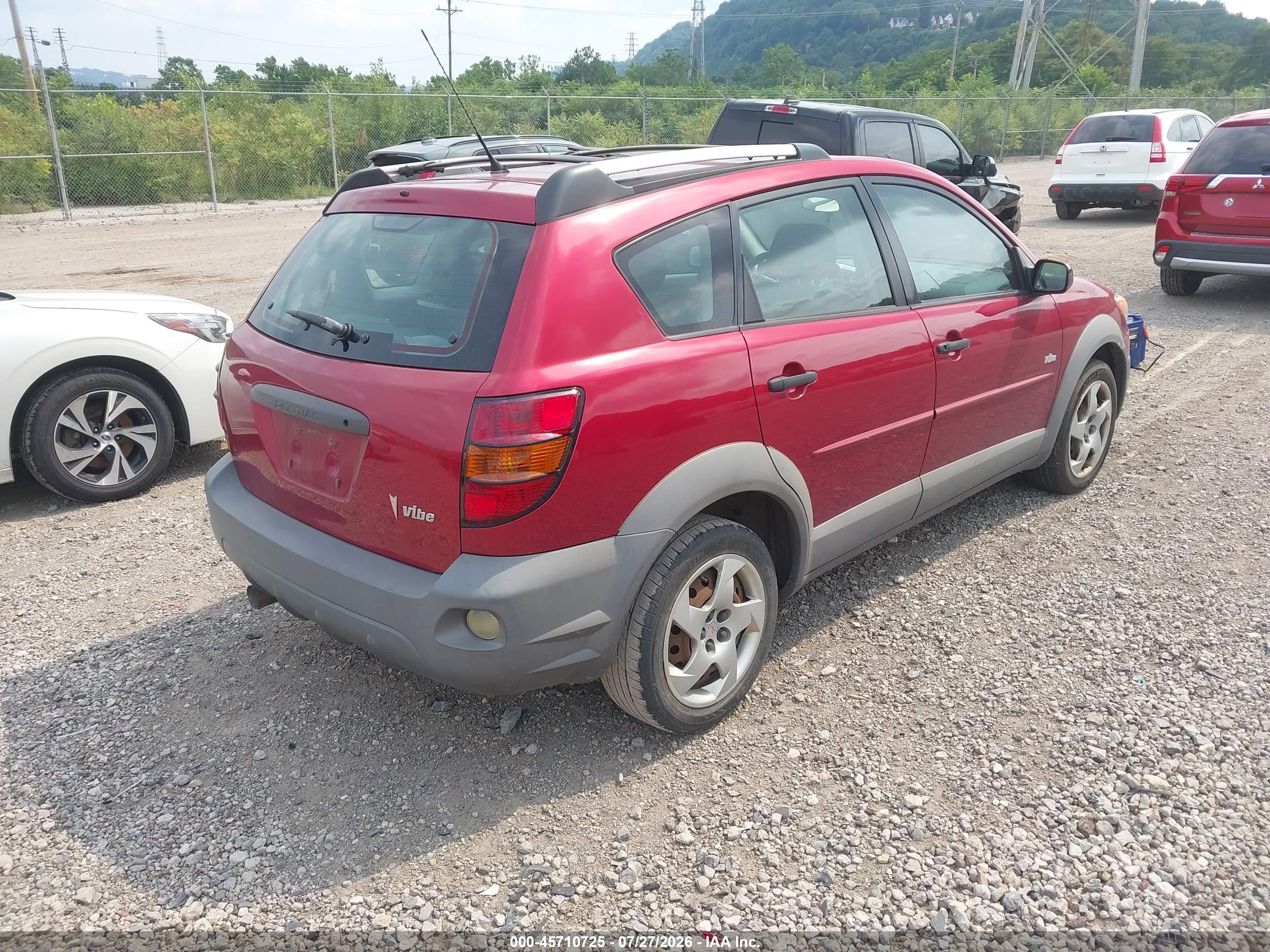 2003 Pontiac Vibe   Red vin: 5Y2SL628X3Z467223