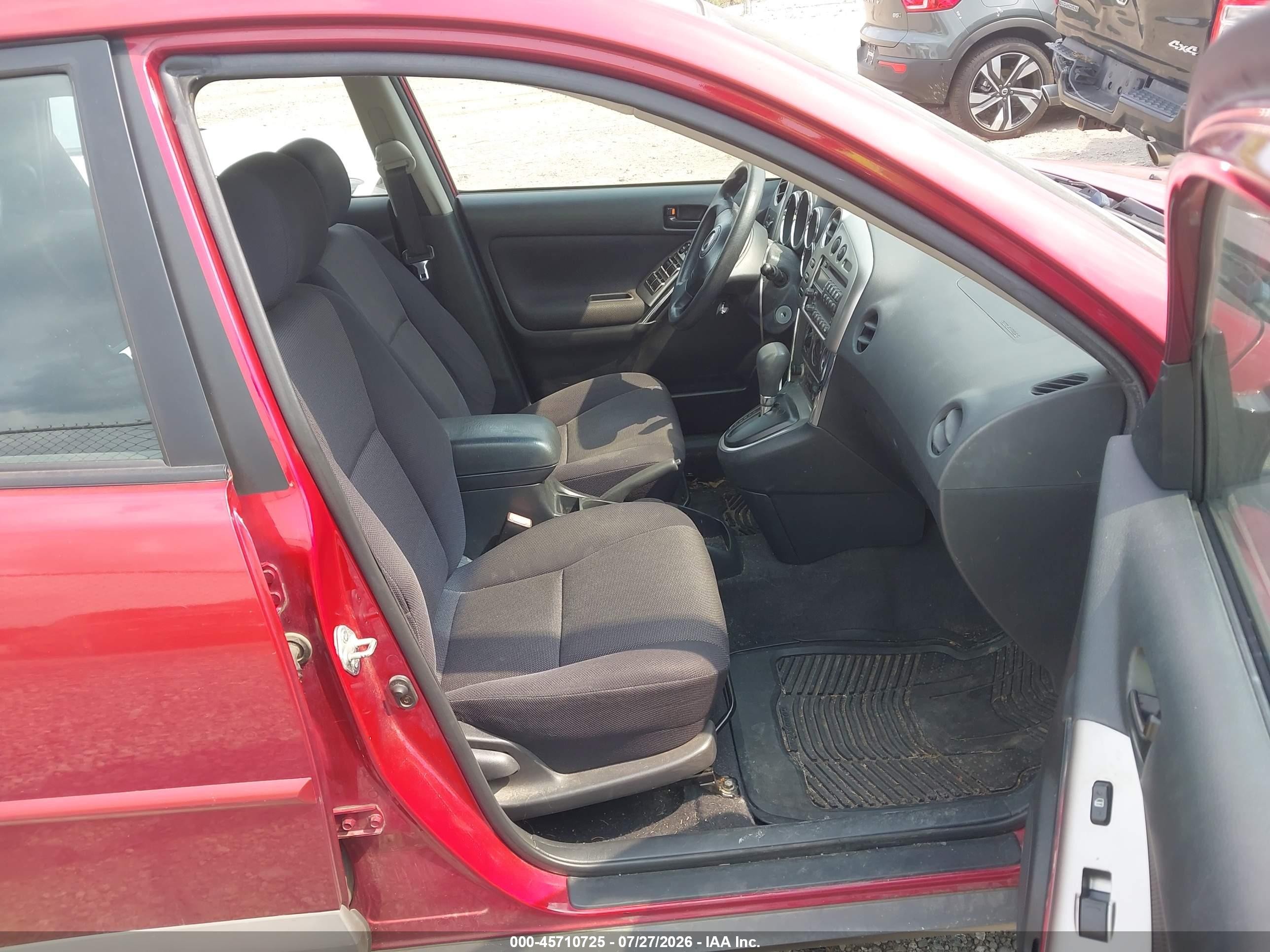 2003 Pontiac Vibe   Red vin: 5Y2SL628X3Z467223