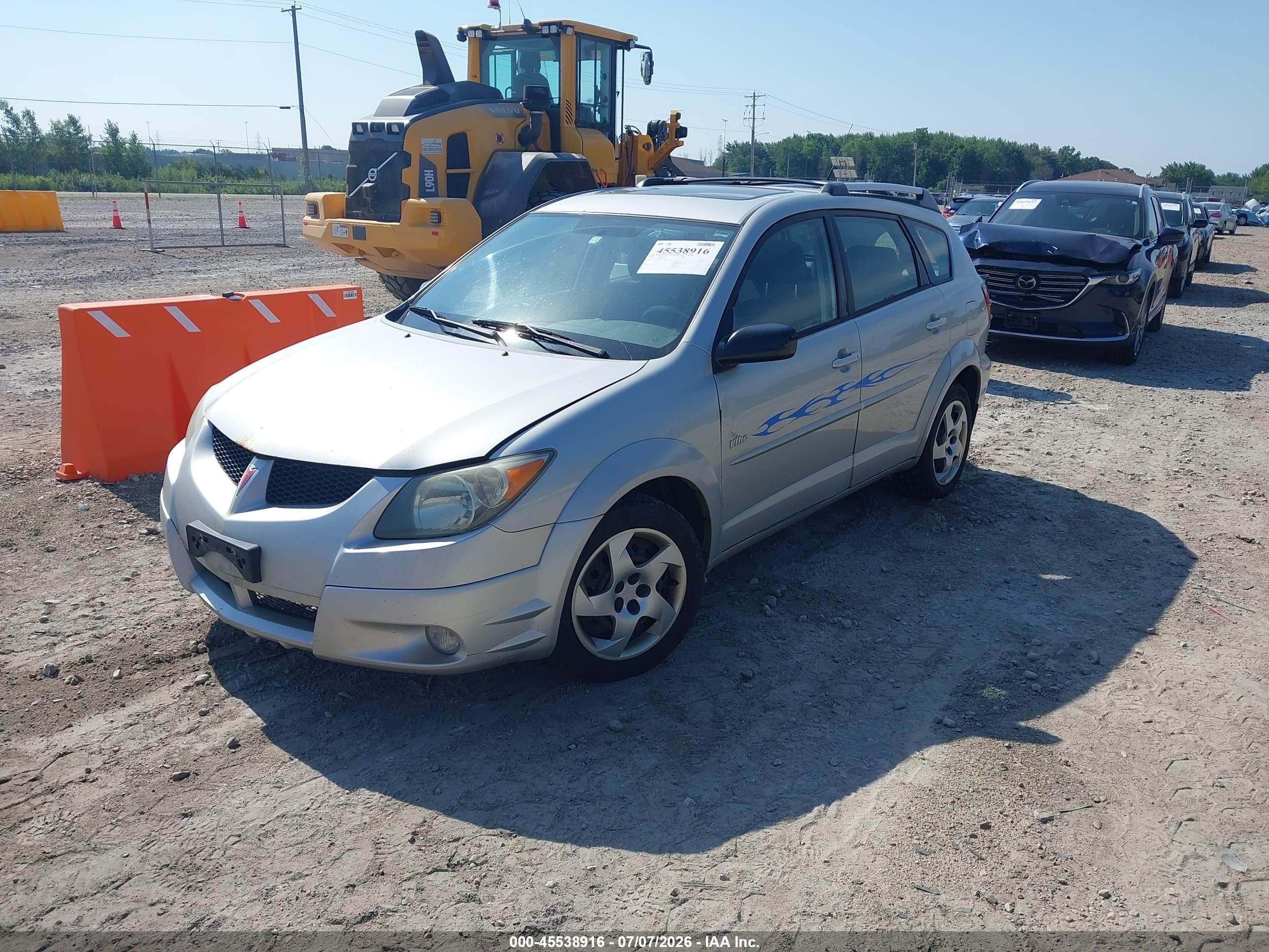 2004 Pontiac Vibe   Silver vin: 5Y2SL628X4Z411199