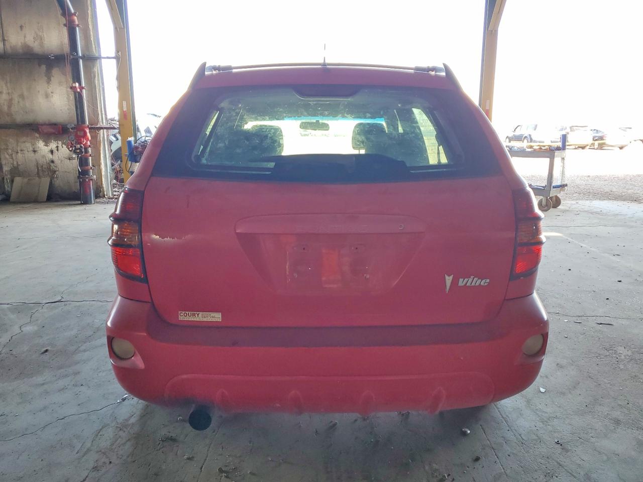 2004 Pontiac Vibe Red vin: 5Y2SL628X4Z439228