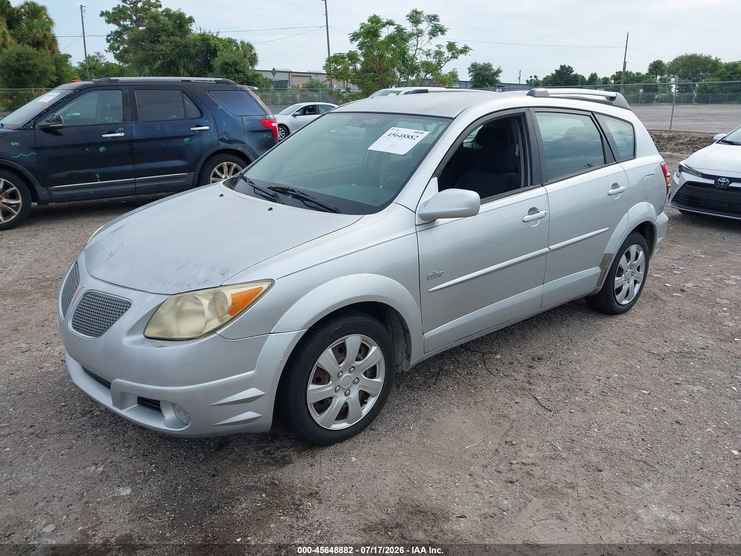 2005 Pontiac Vibe   Silver vin: 5Y2SL63805Z449024