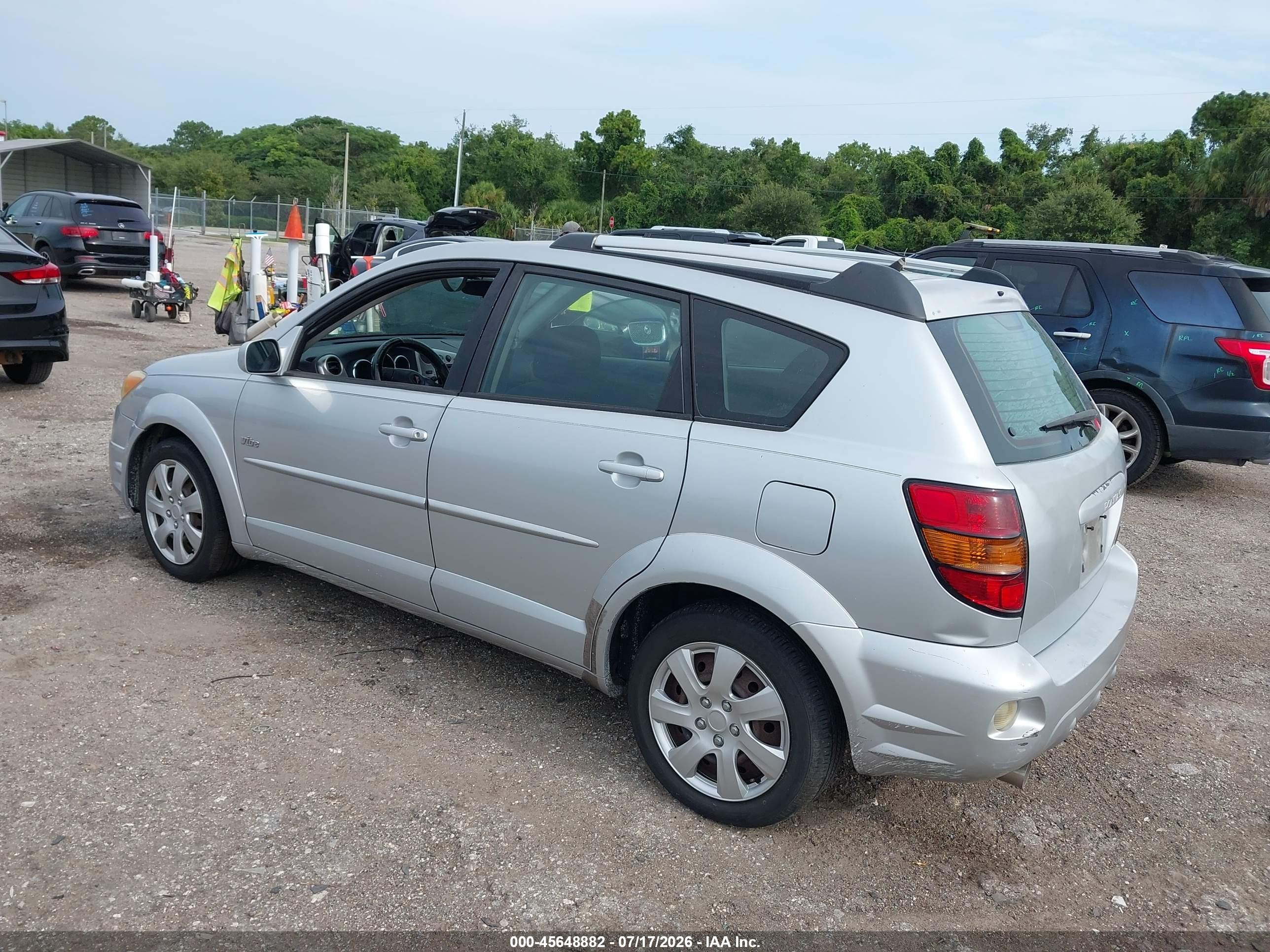 2005 Pontiac Vibe   Silver vin: 5Y2SL63805Z449024