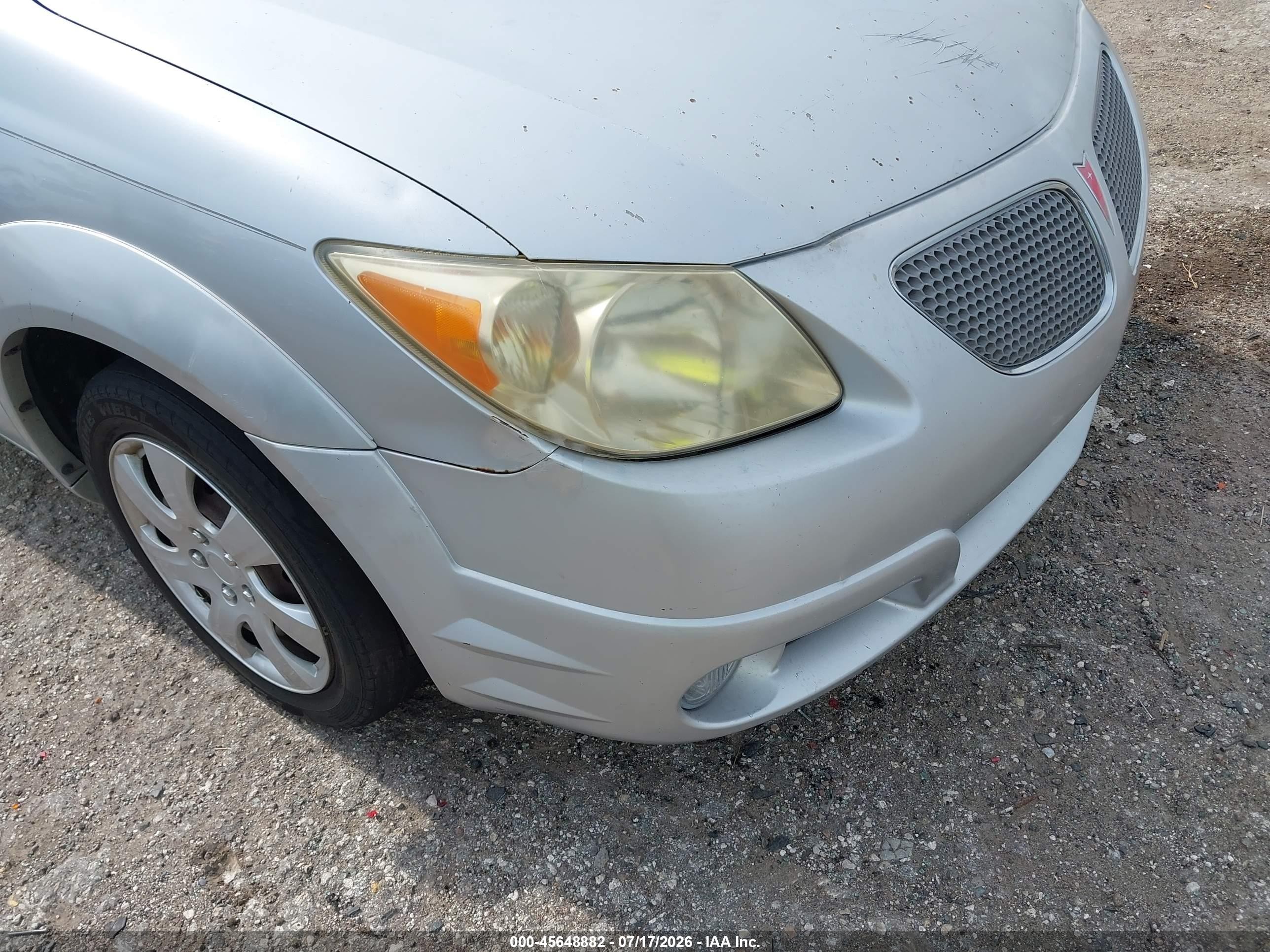 2005 Pontiac Vibe   Silver vin: 5Y2SL63805Z449024